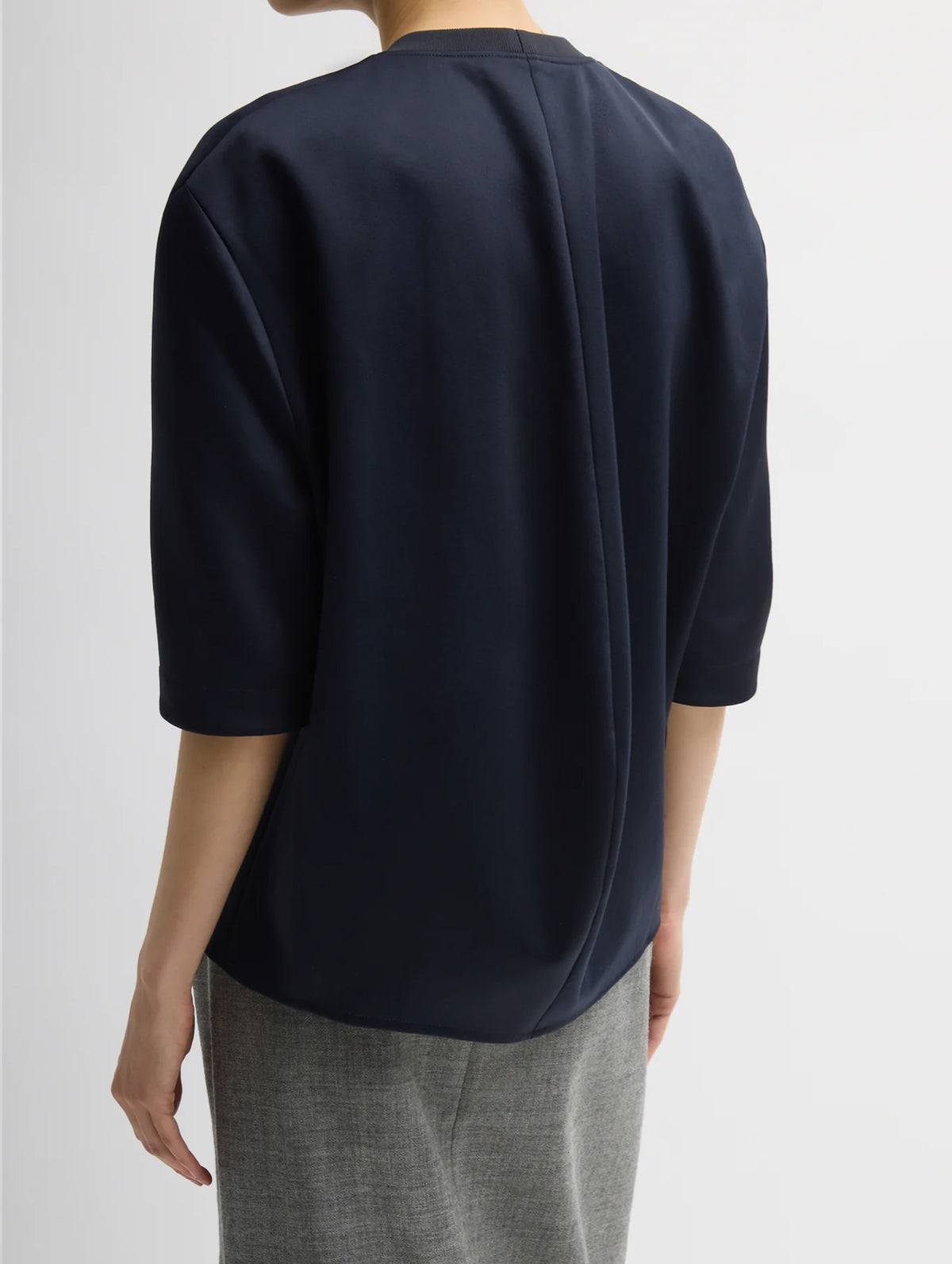 Active Knit Raglan Top in Navy