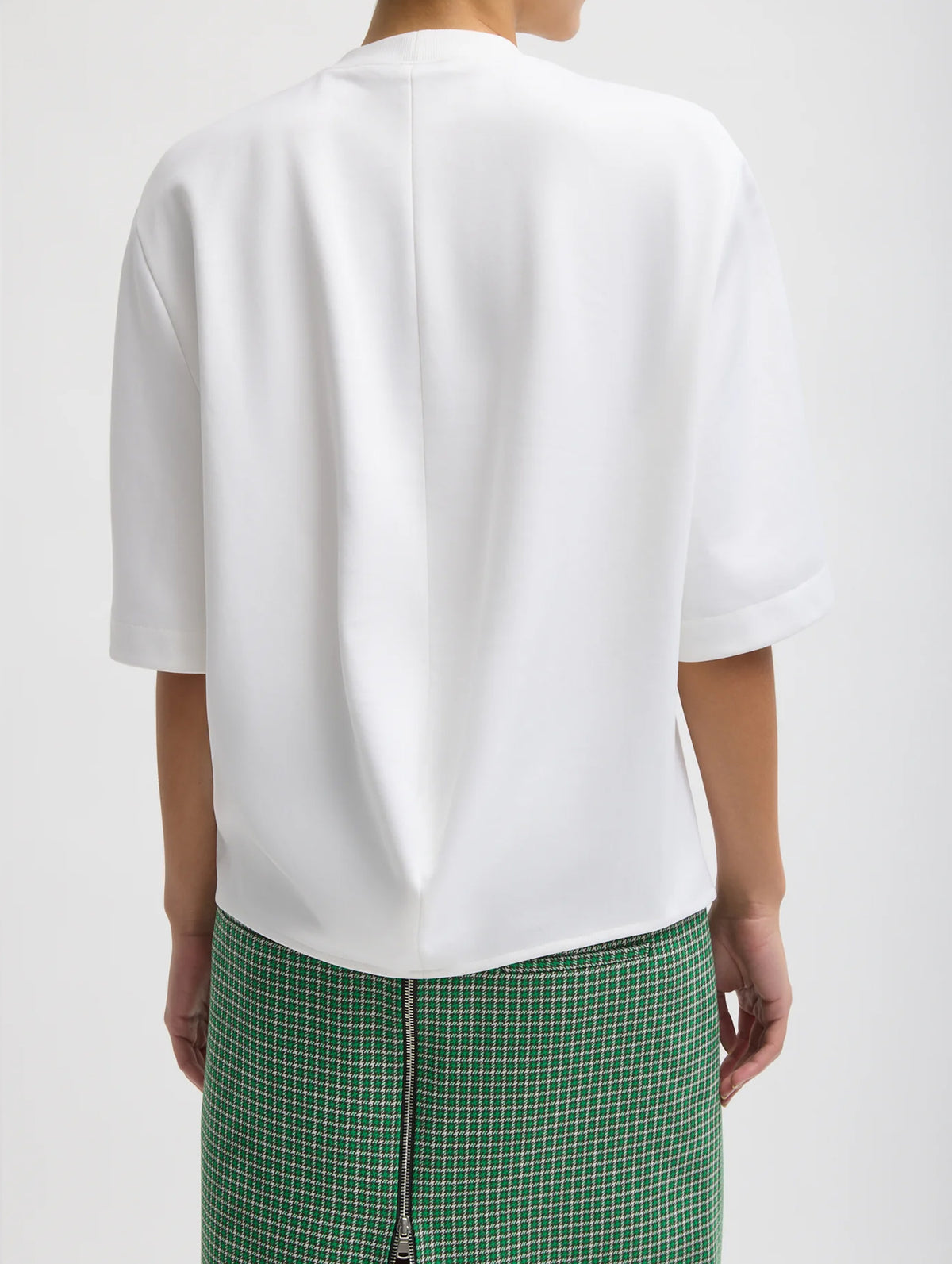 Active Knit Raglan Top in White