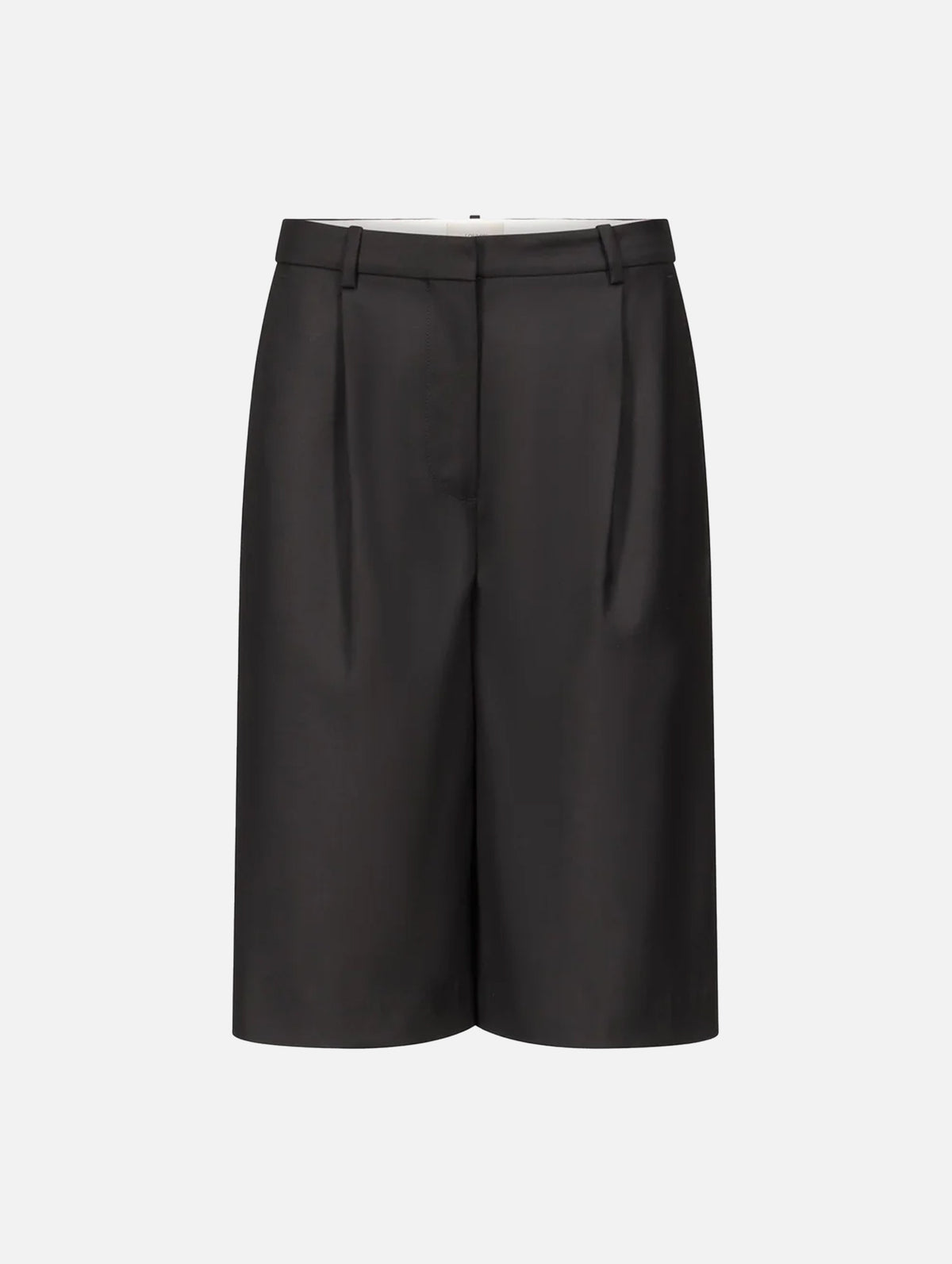 Adler Wool Bermuda Shorts in Black