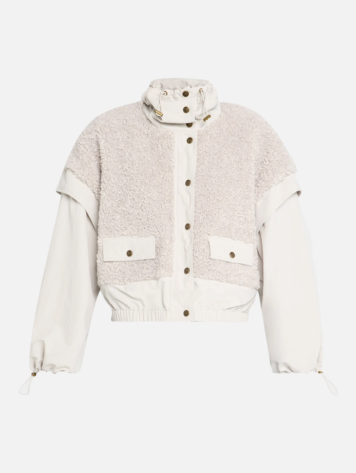 Aidan Teddy Fleece Jacket in Slate