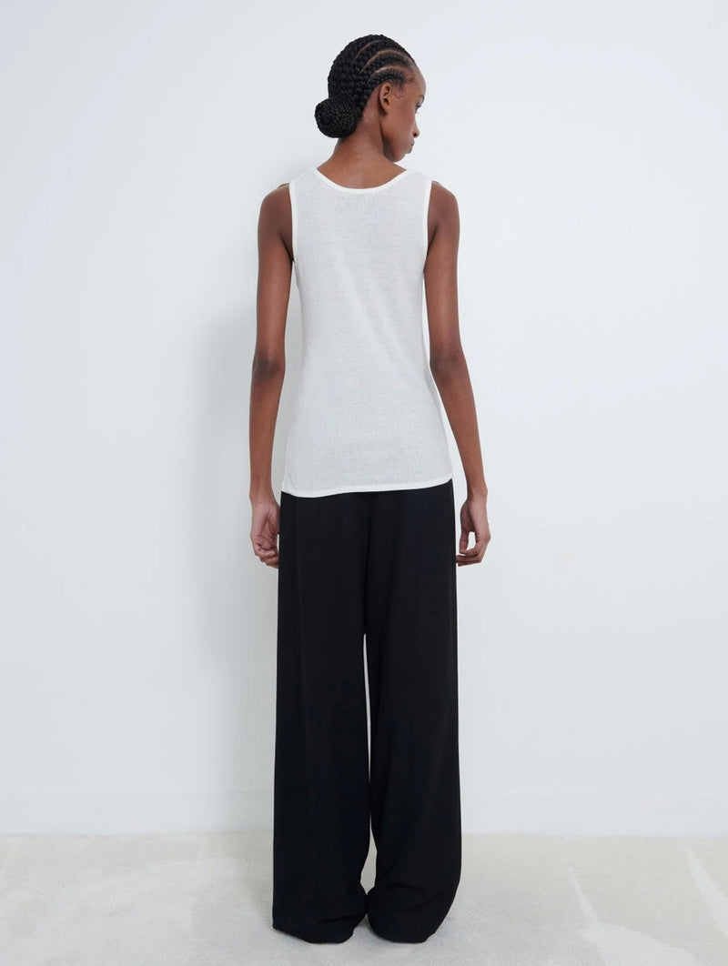 Alicudi Knitted Tank Top in Ivory
