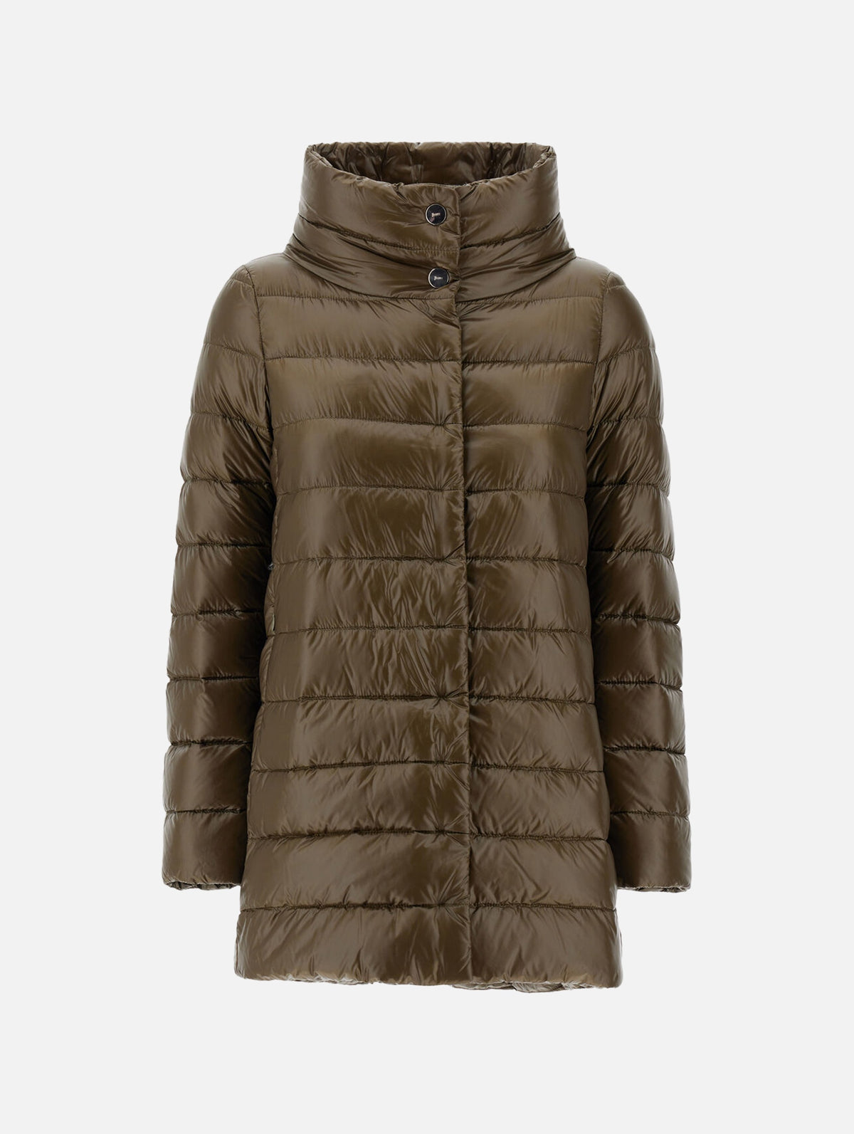 Amelia Ultralight Puffer Jacket in Military Green