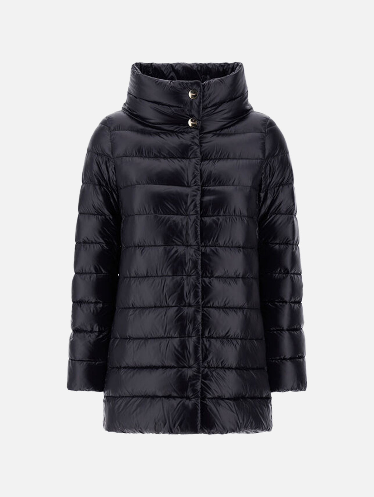 Amelia Ultralight Puffer Jacket in Black