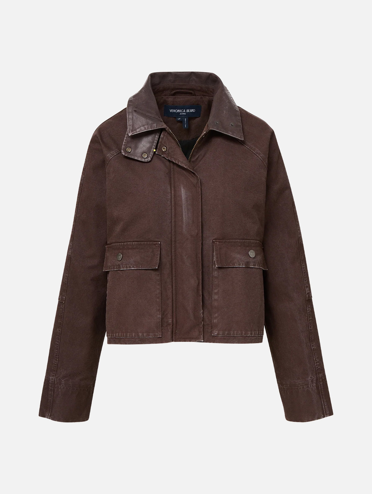 Arlo Canvas Chore Jacket in Dark Umber