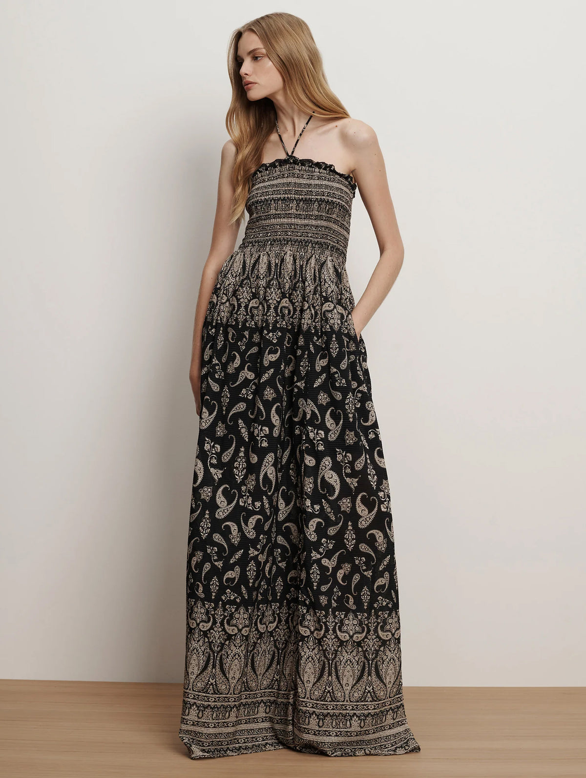 Ayanna Dress in Black Multi