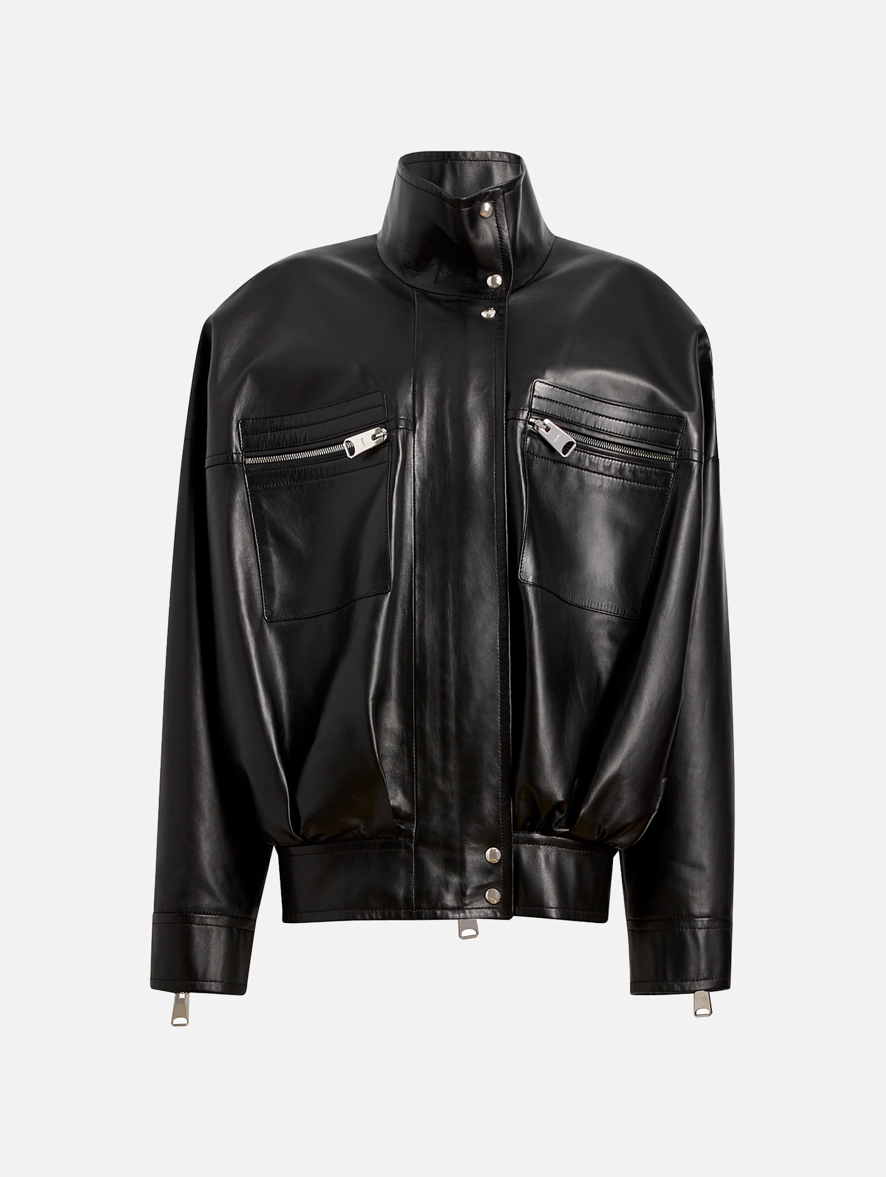 Ayman Leather Jacket in Black