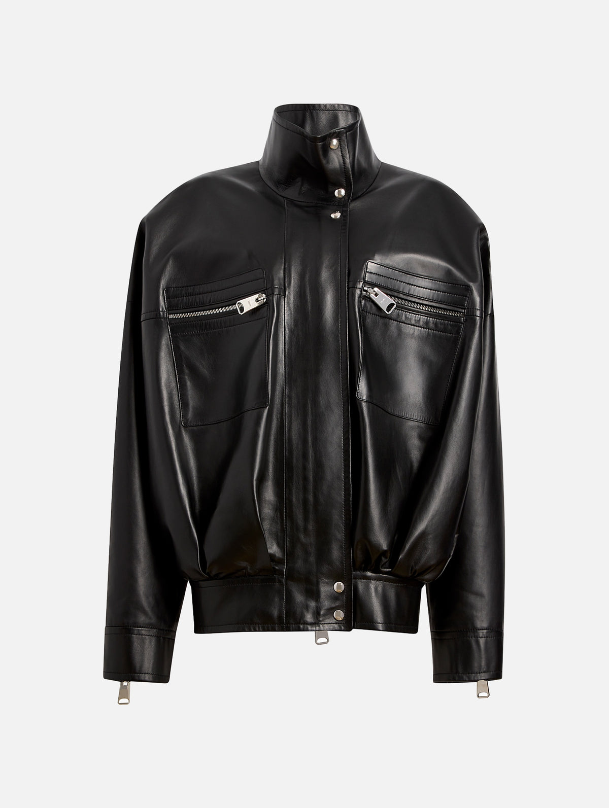 Ayman Leather Jacket in Black