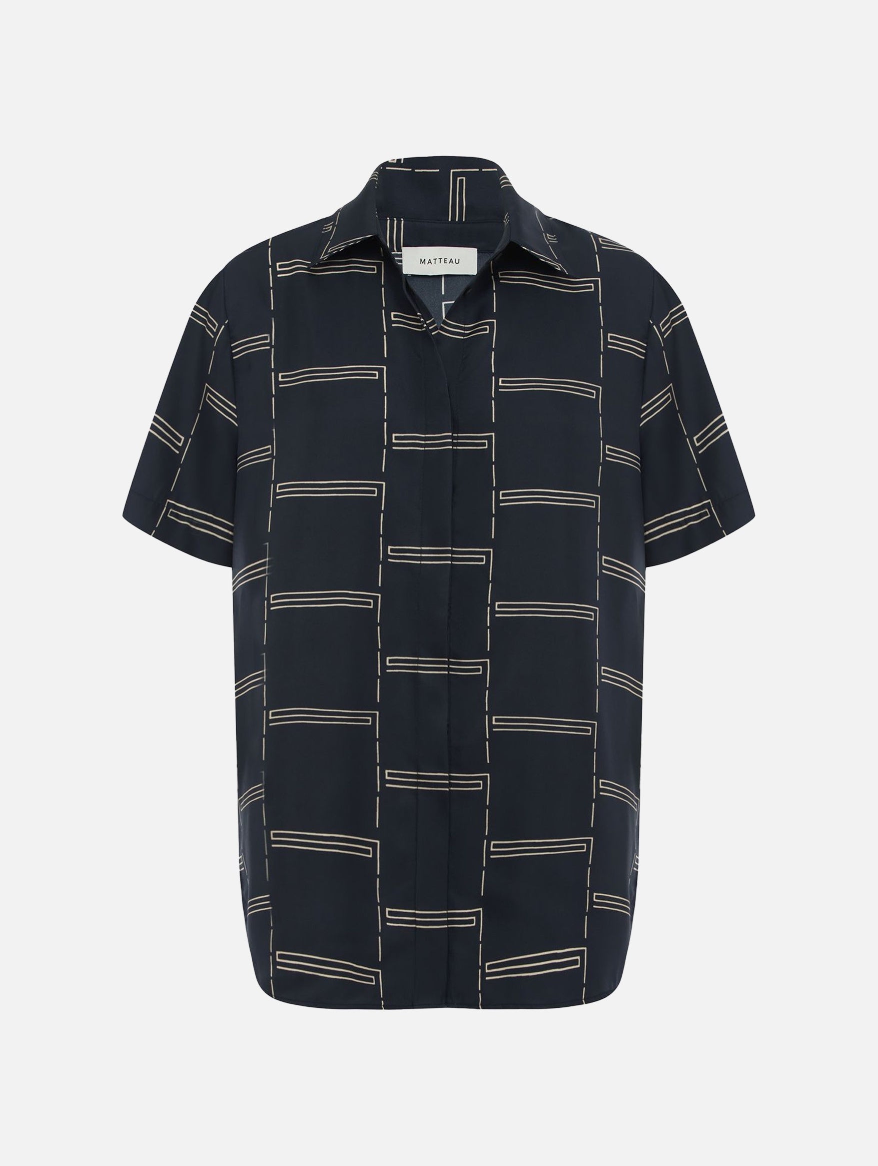 Twill Short Sleeve Shirt in Bamboo