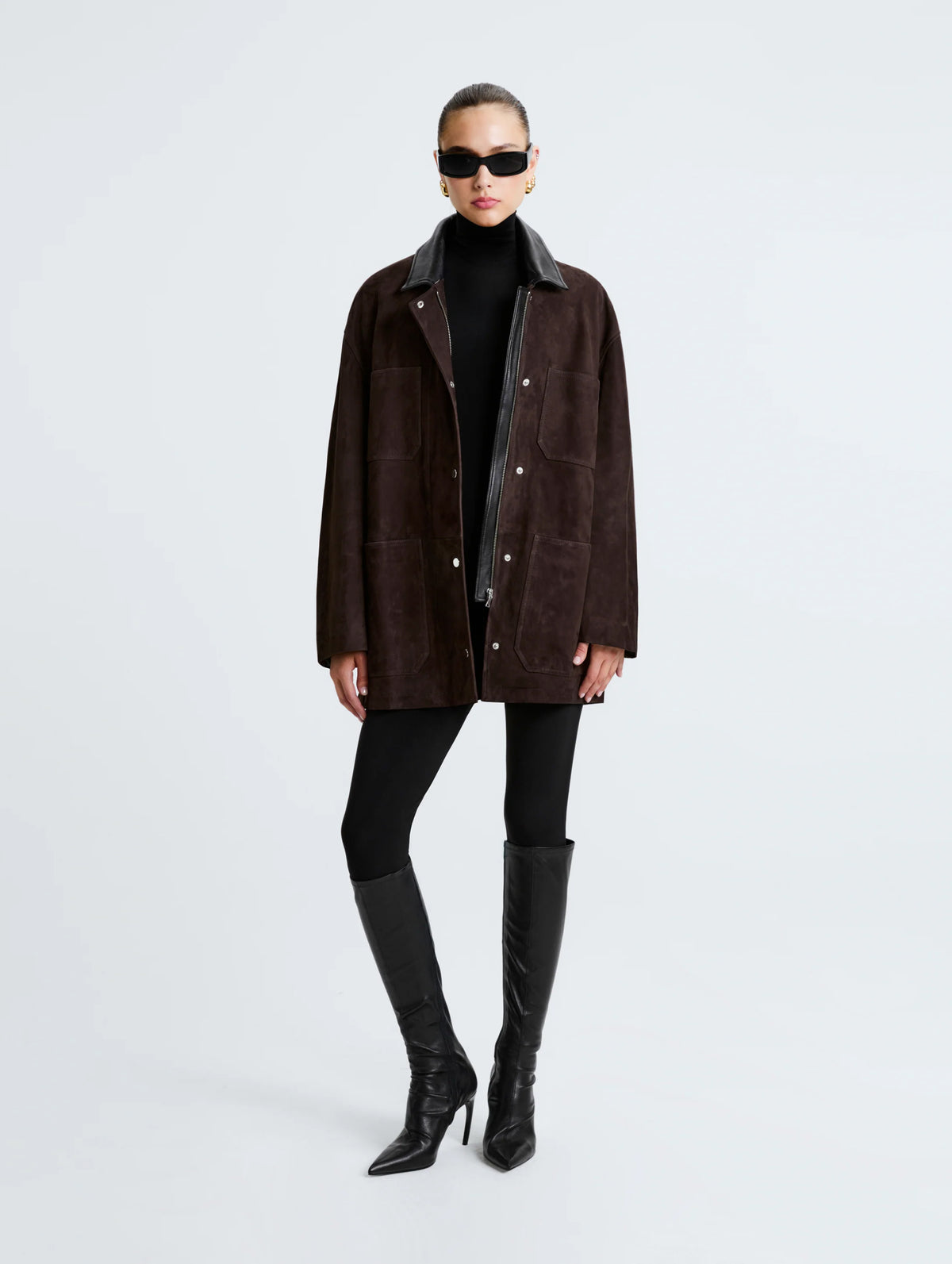 Barn Suede Jacket in Mocha