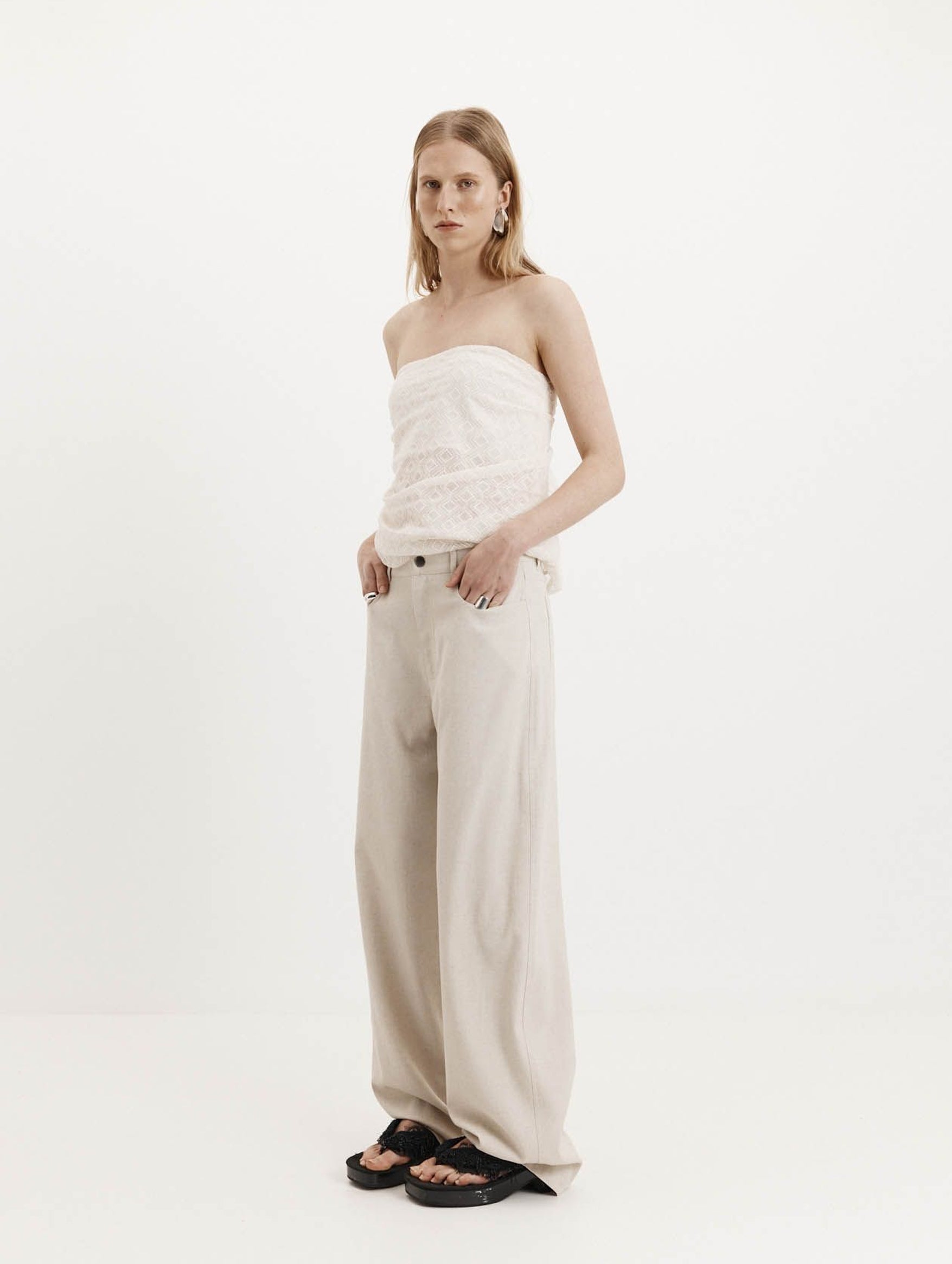 Beru Top in Ivory SIlk