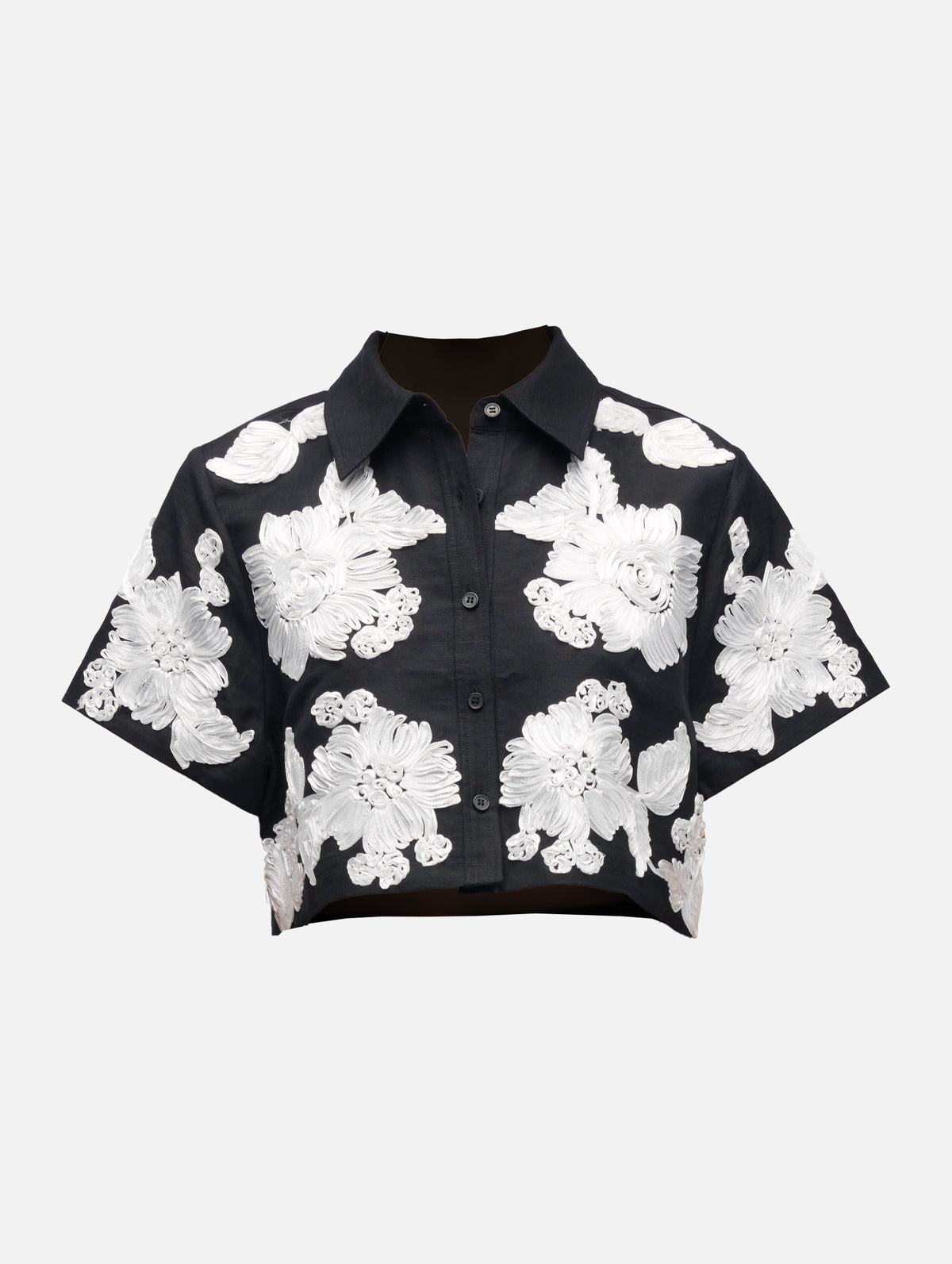 Callie Camp Shirt in Black Multi