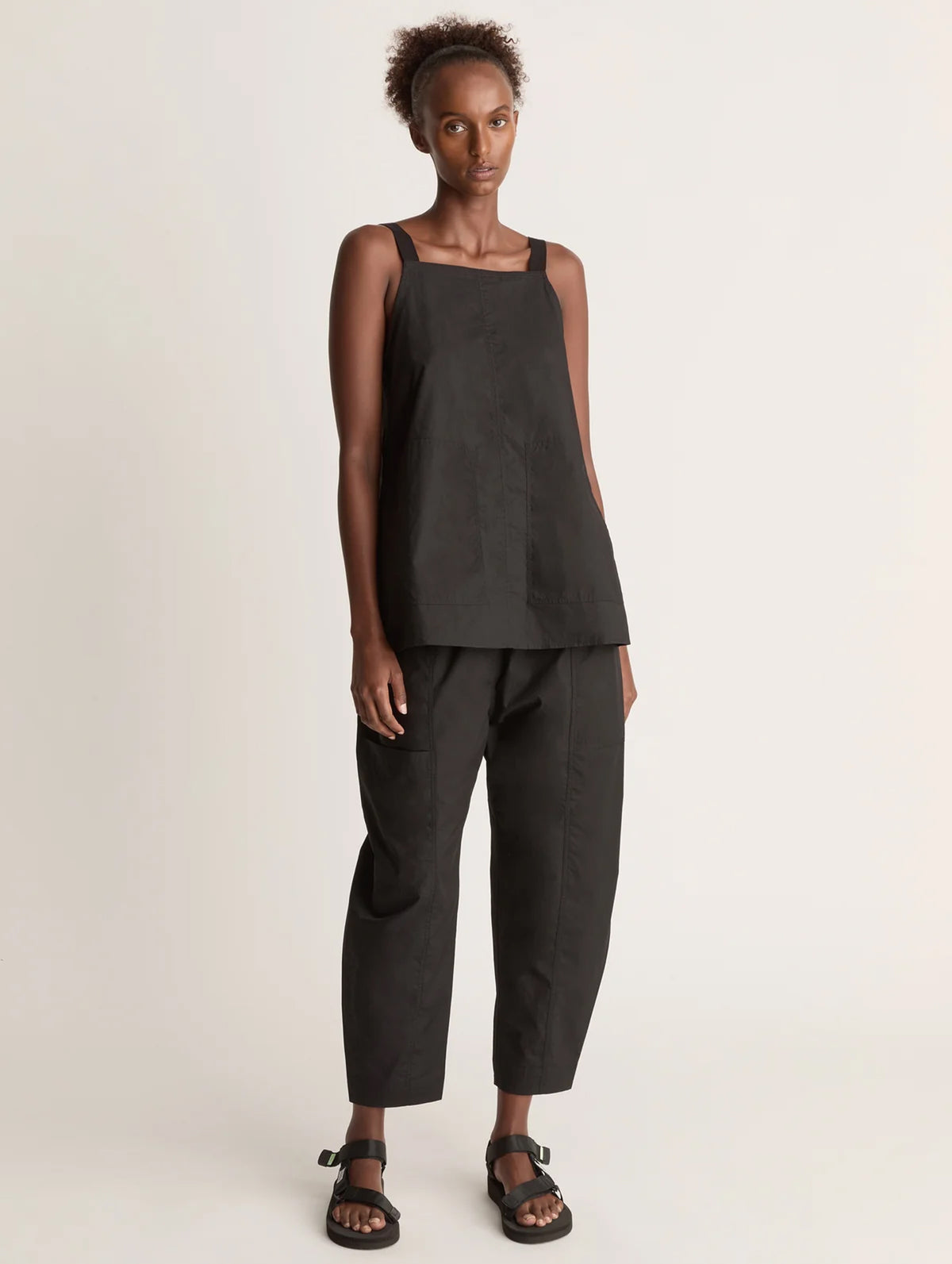 LM Poplin Cami in Black