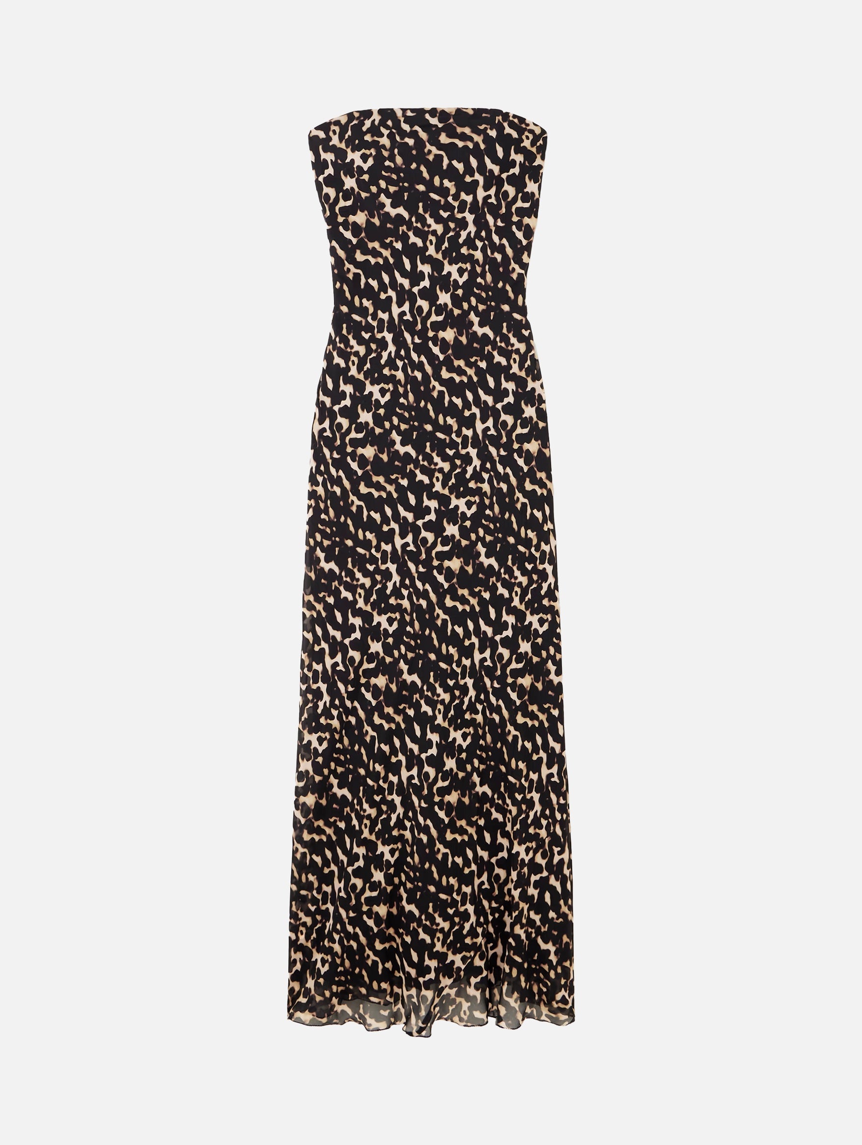 Cassie Silk Dress in Tortoise