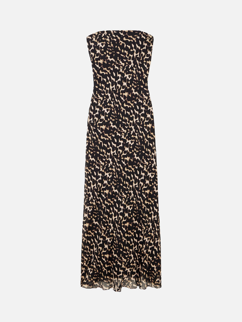 Cassie Silk Dress in Tortoise