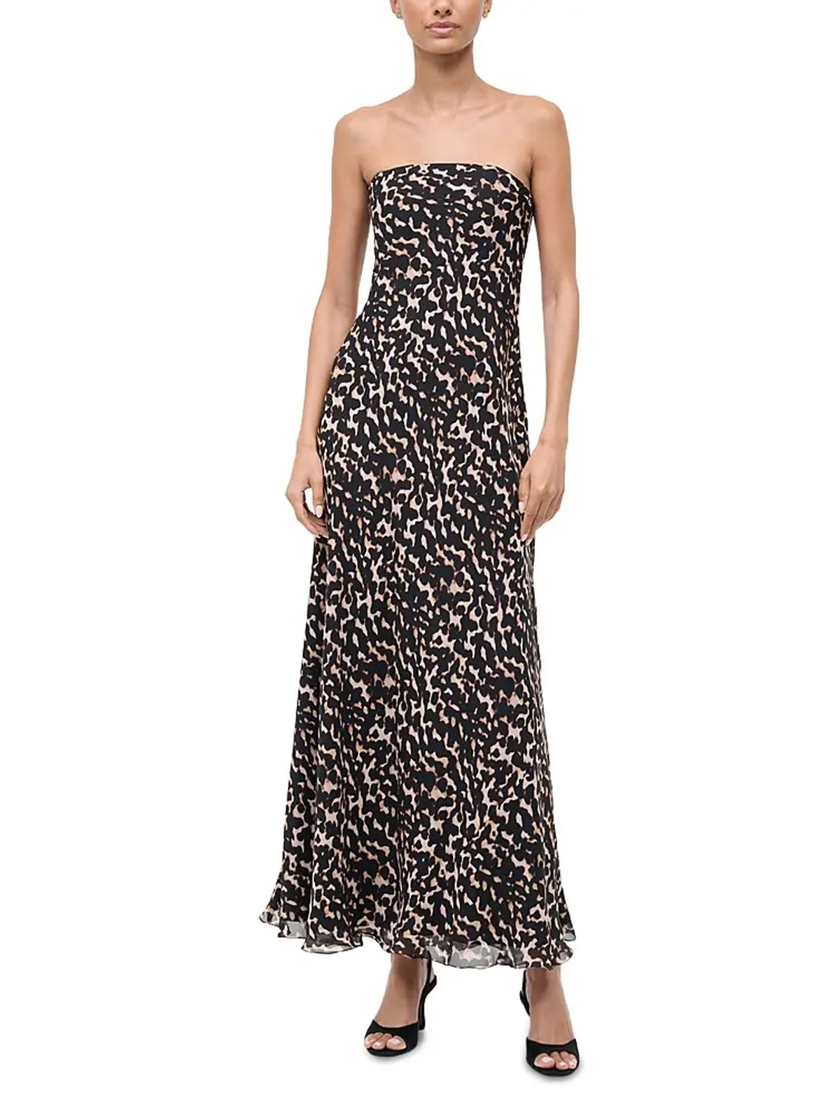 Cassie Silk Dress in Tortoise