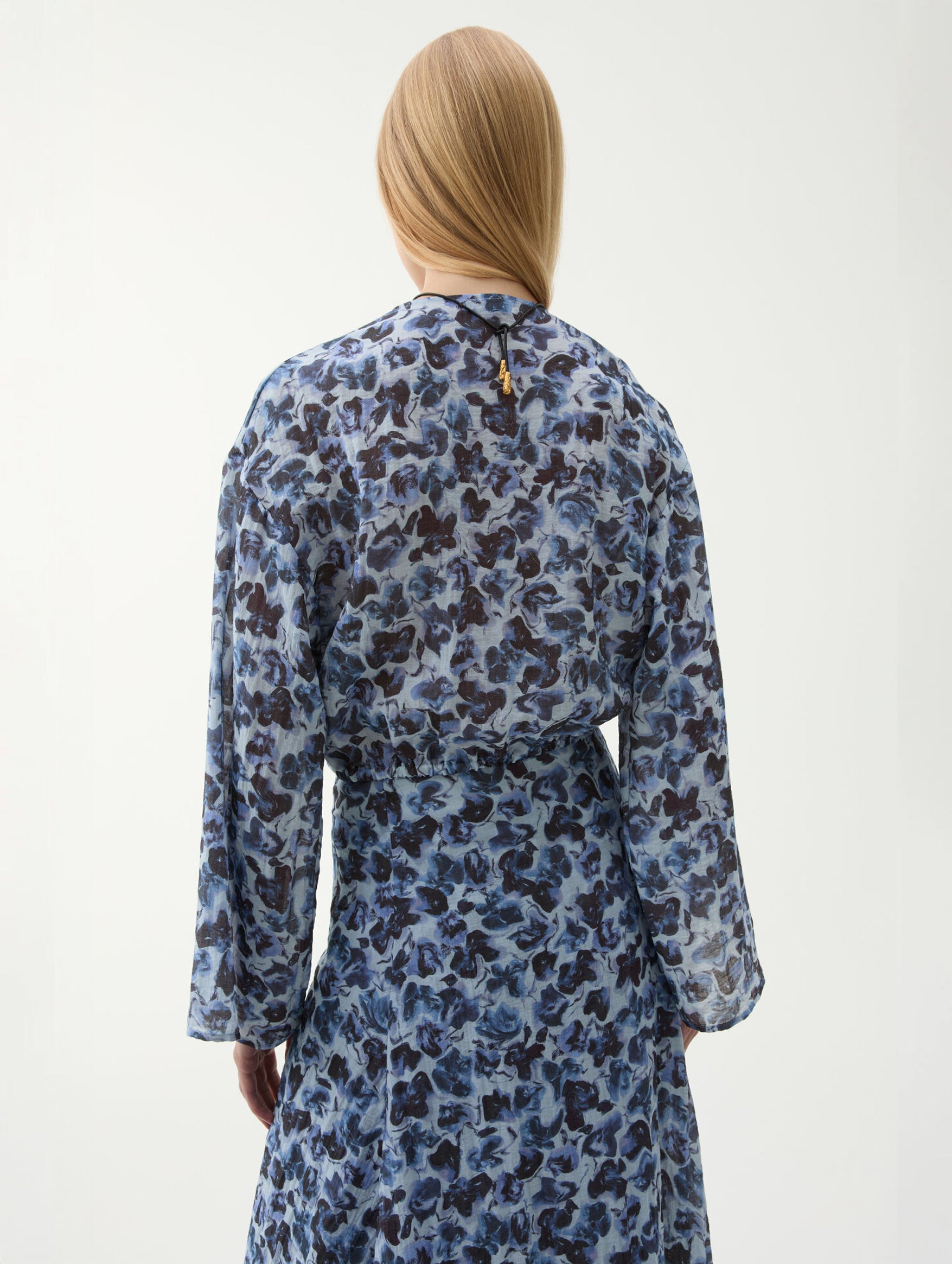 Cecilie Top in Violet Ditsy