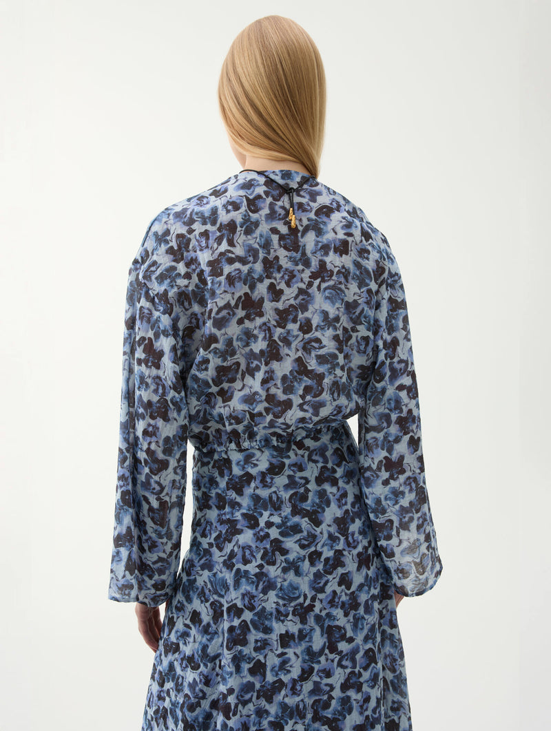 Cecilie Top in Violet Ditsy