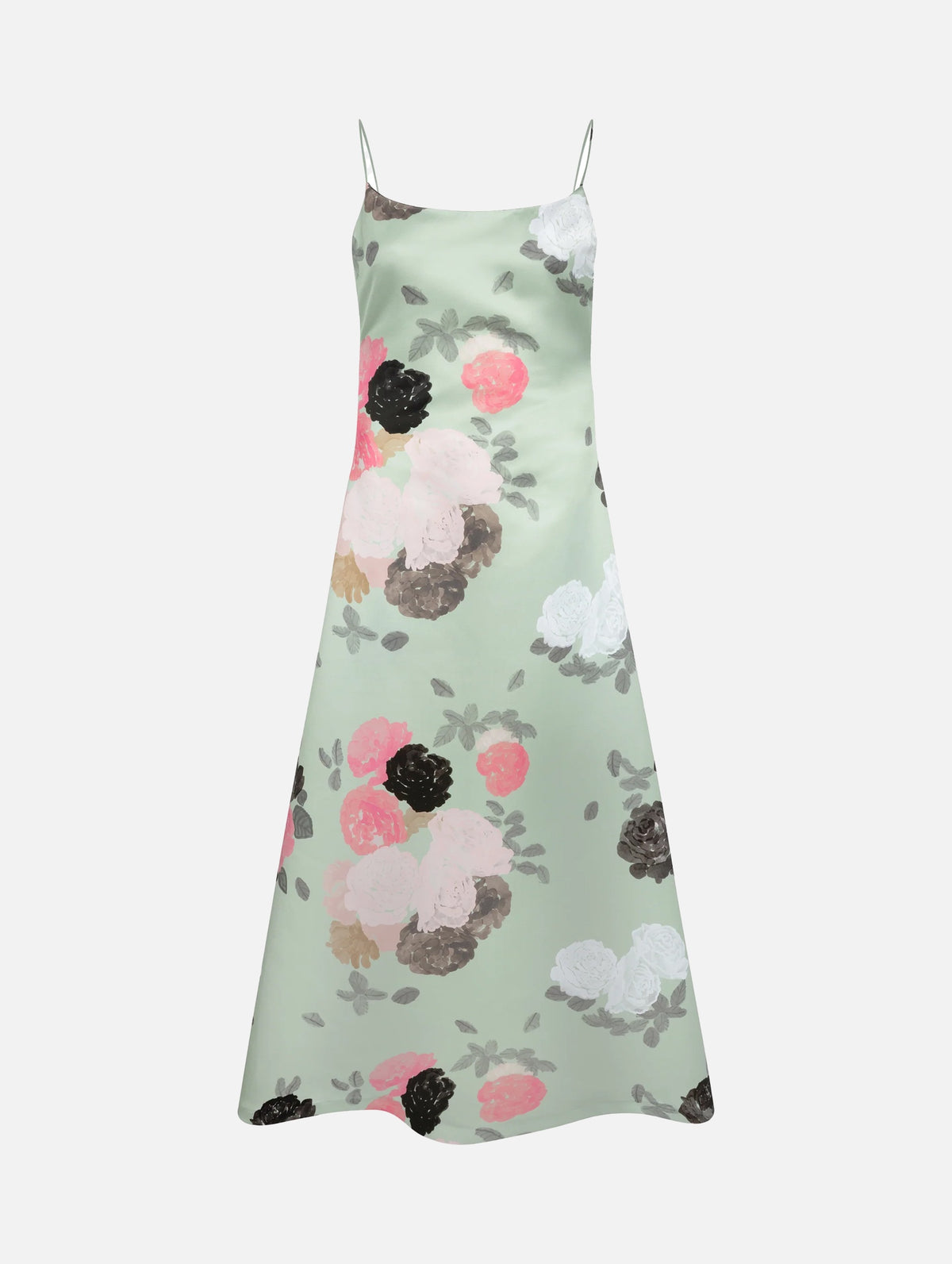 Nicole Dress in Auscot Rose Sage Green