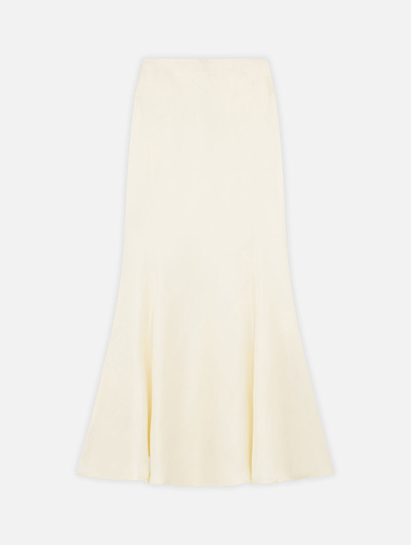 Dalupiri Silk Skirt in Ivory