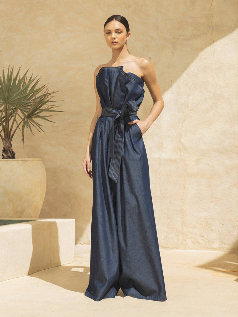 Esencia Denim Trousers in Navy