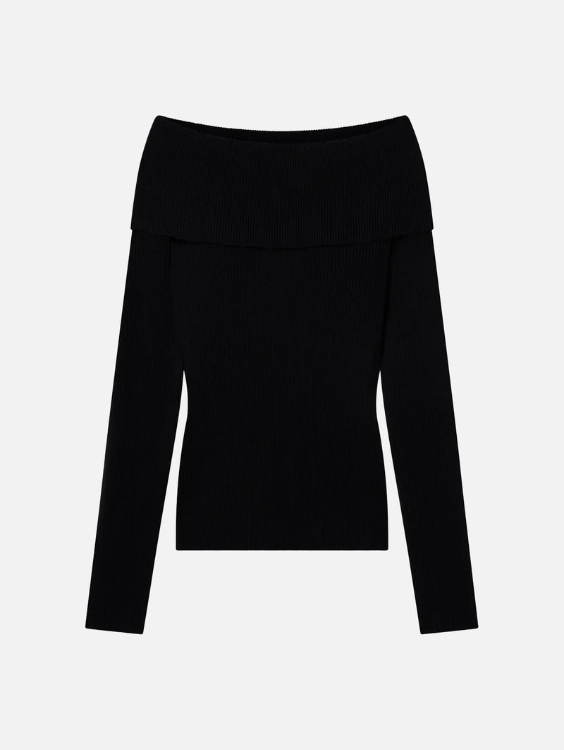 Evelyn Merino Top in Black