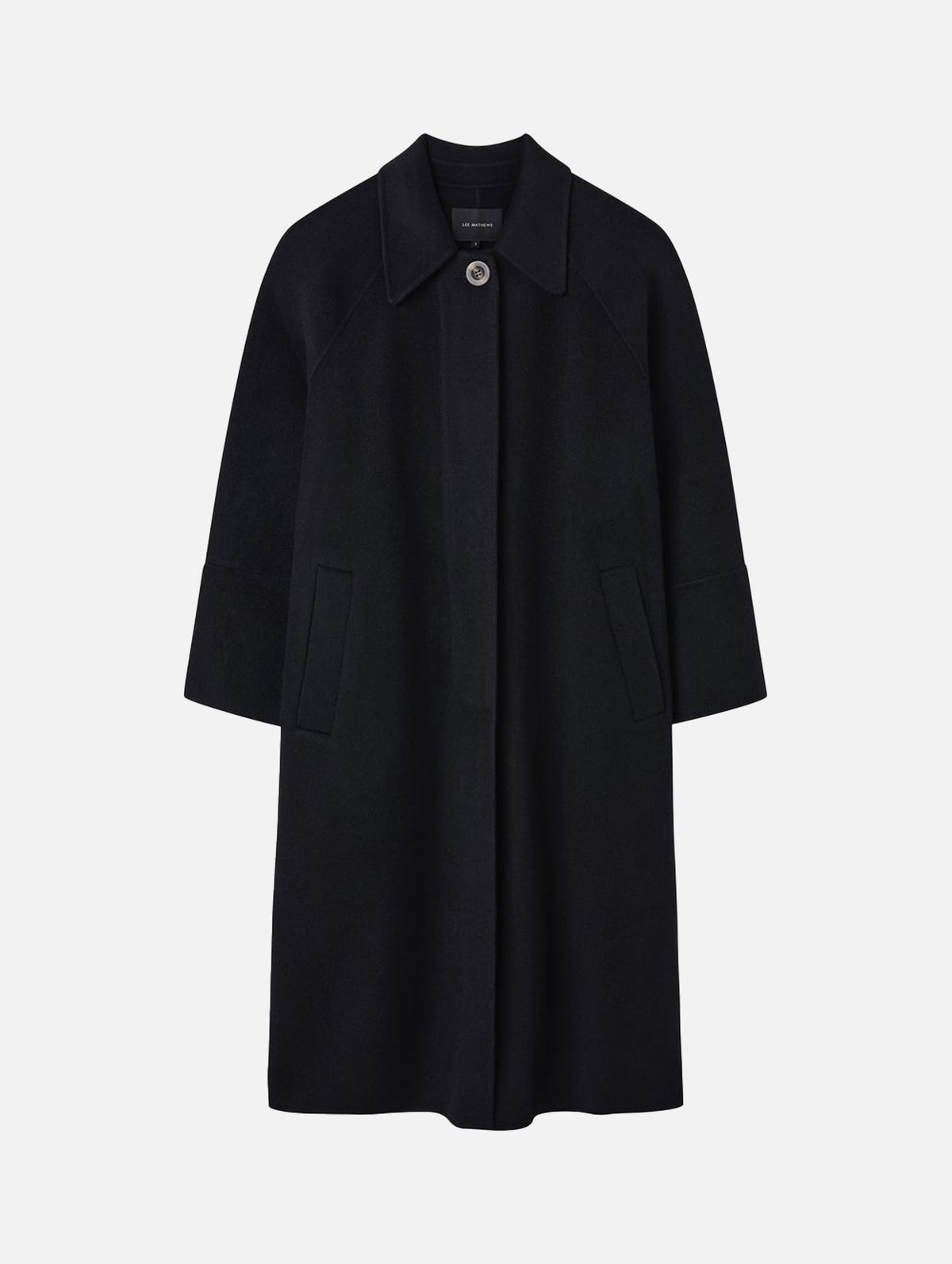 Florentine Cashmere Car Coat in Black