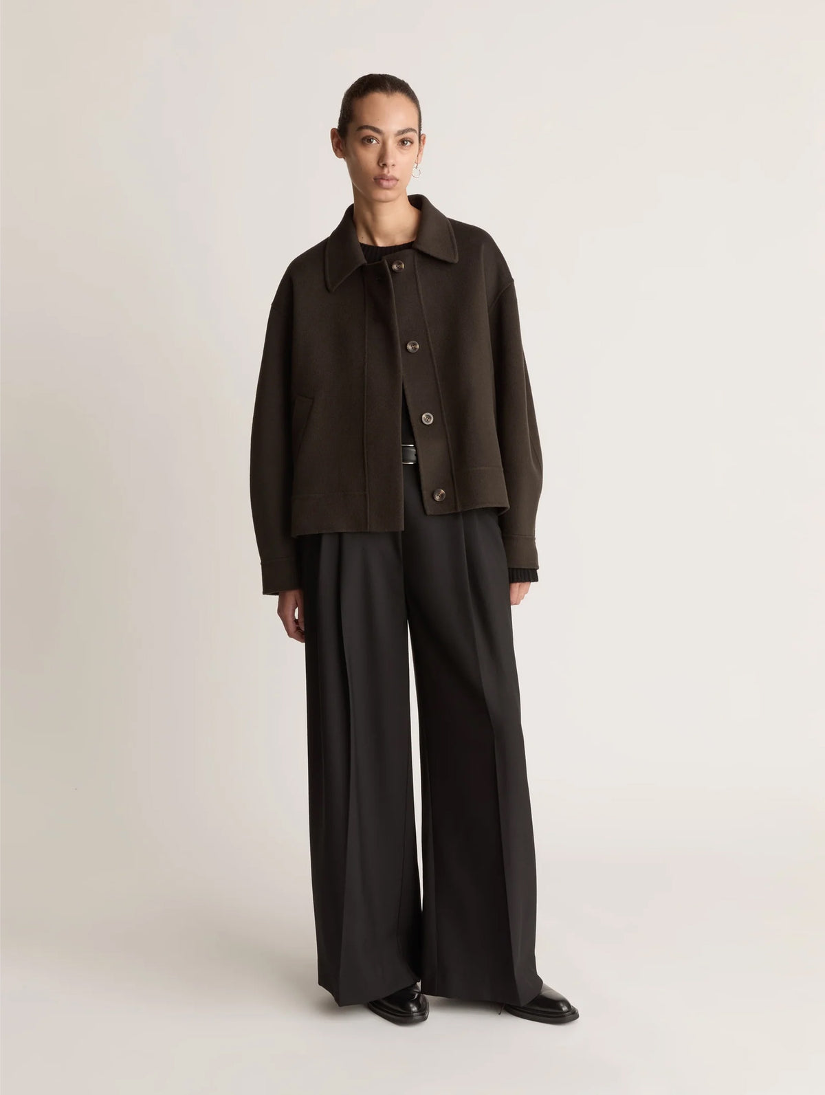 Florentine Cashmere Jacket in Cacao