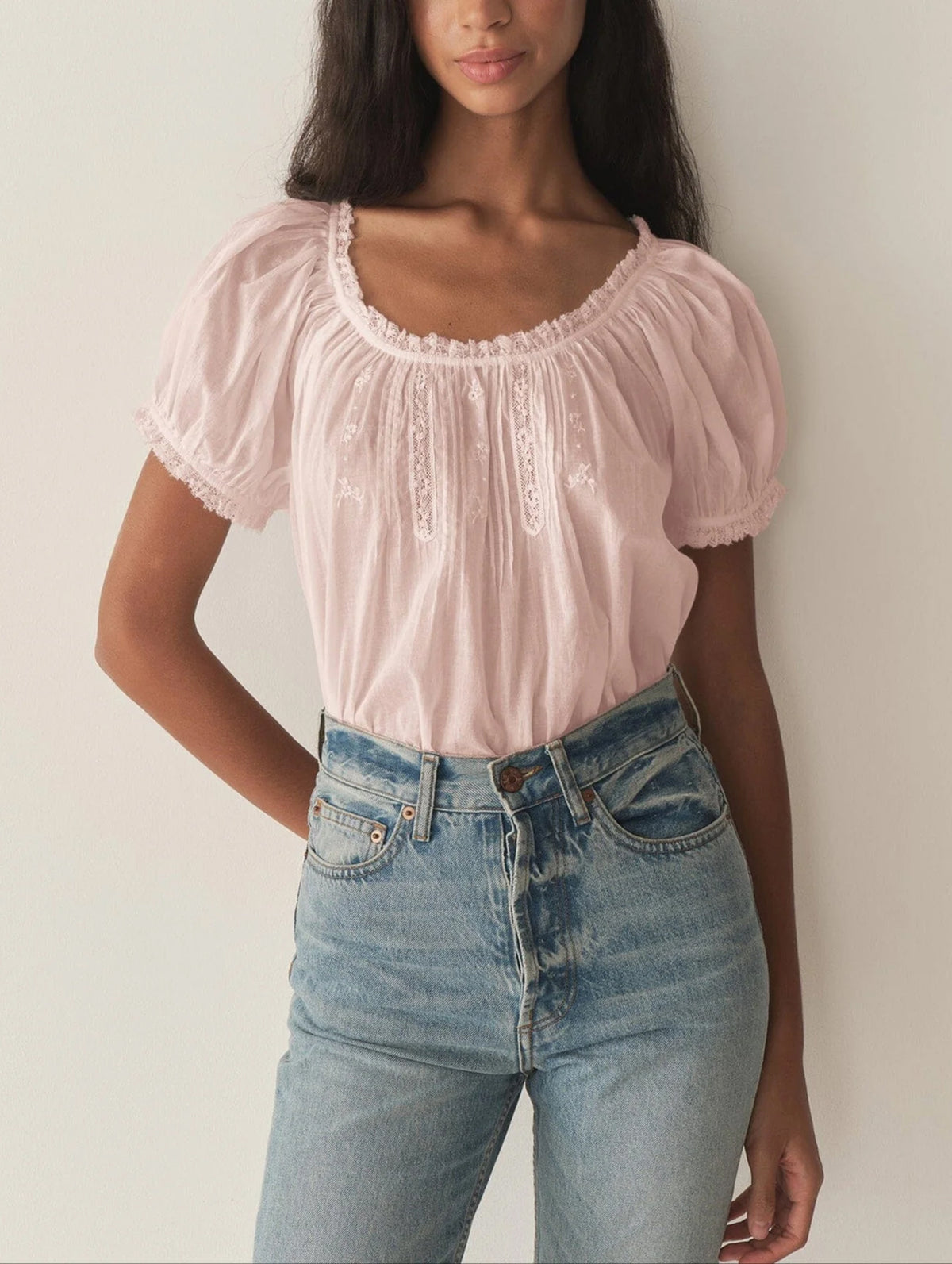 Frederica Top in Blush