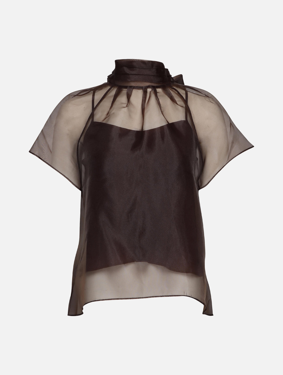Feyre Short Sleeve Top in Chocolate