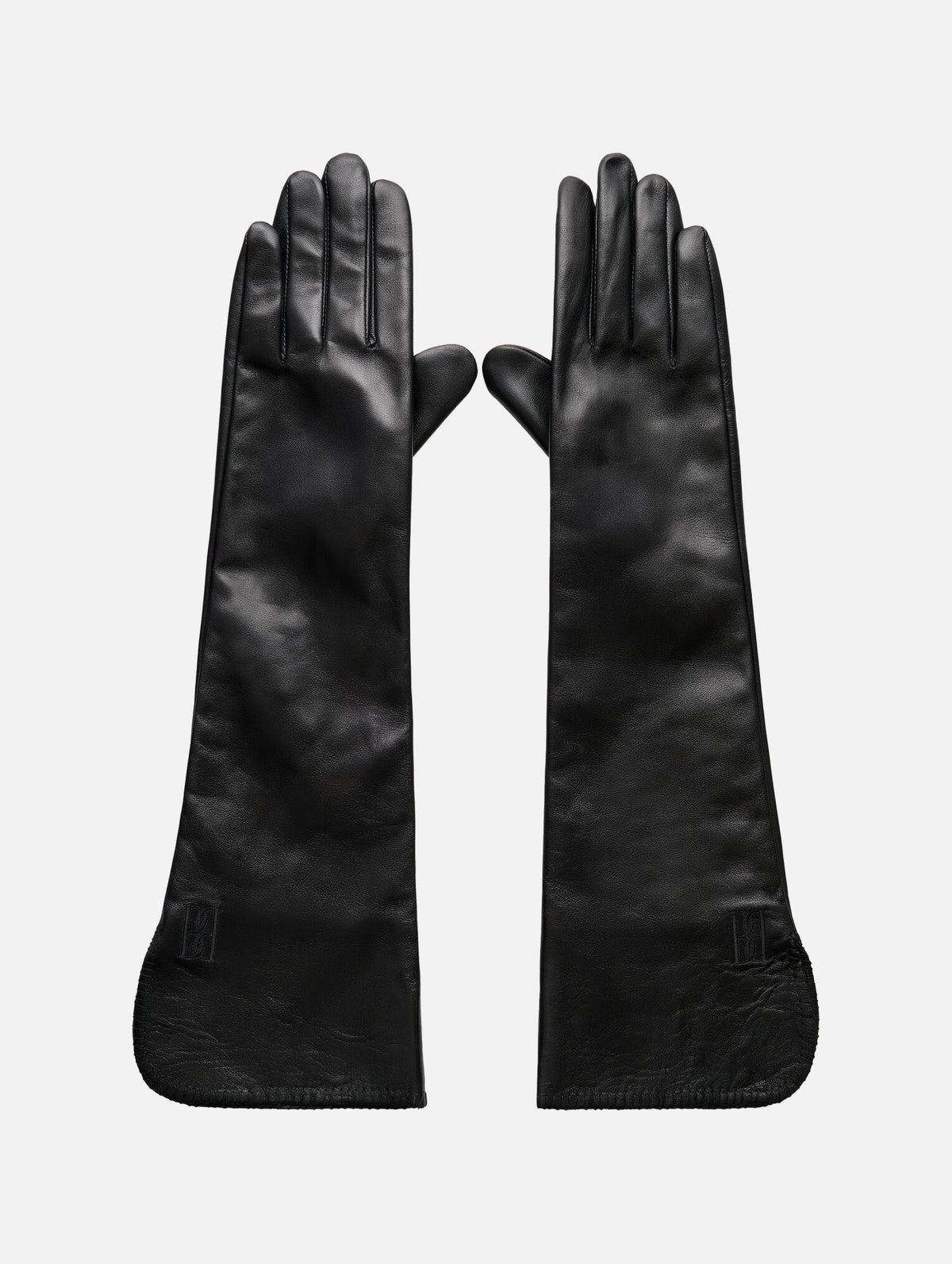 Gemi Leather Gloves in Black