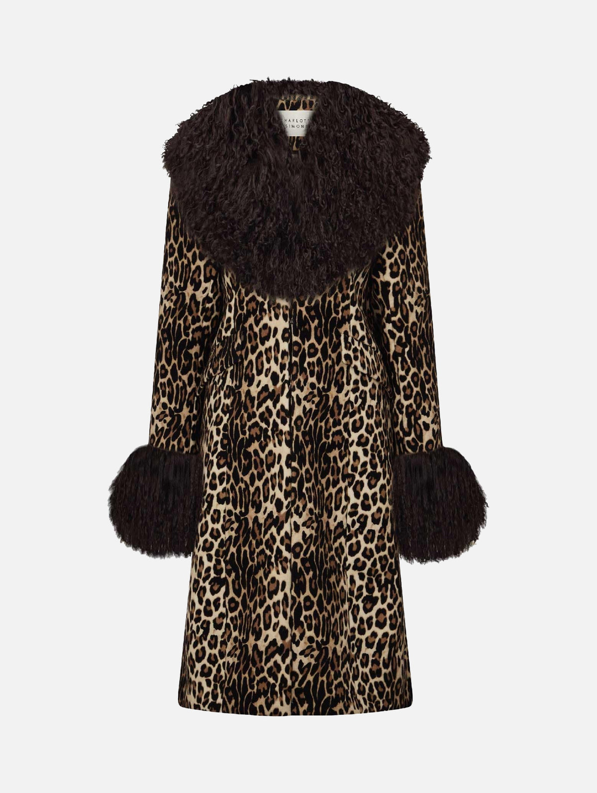 Harley Coat in Leopard & Chocolate Brown