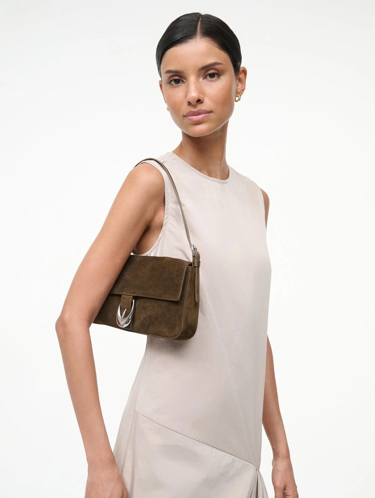 Harlow Bag in Truffle Suede