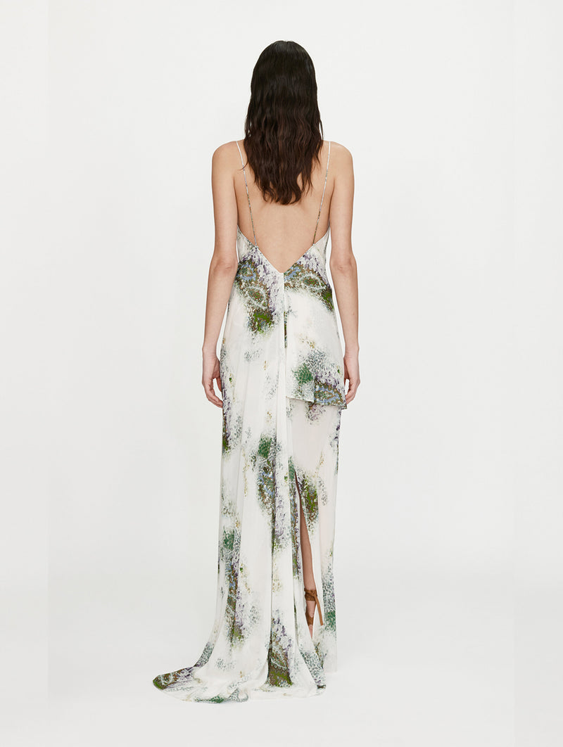 Hip Slip Dress in Absence Print