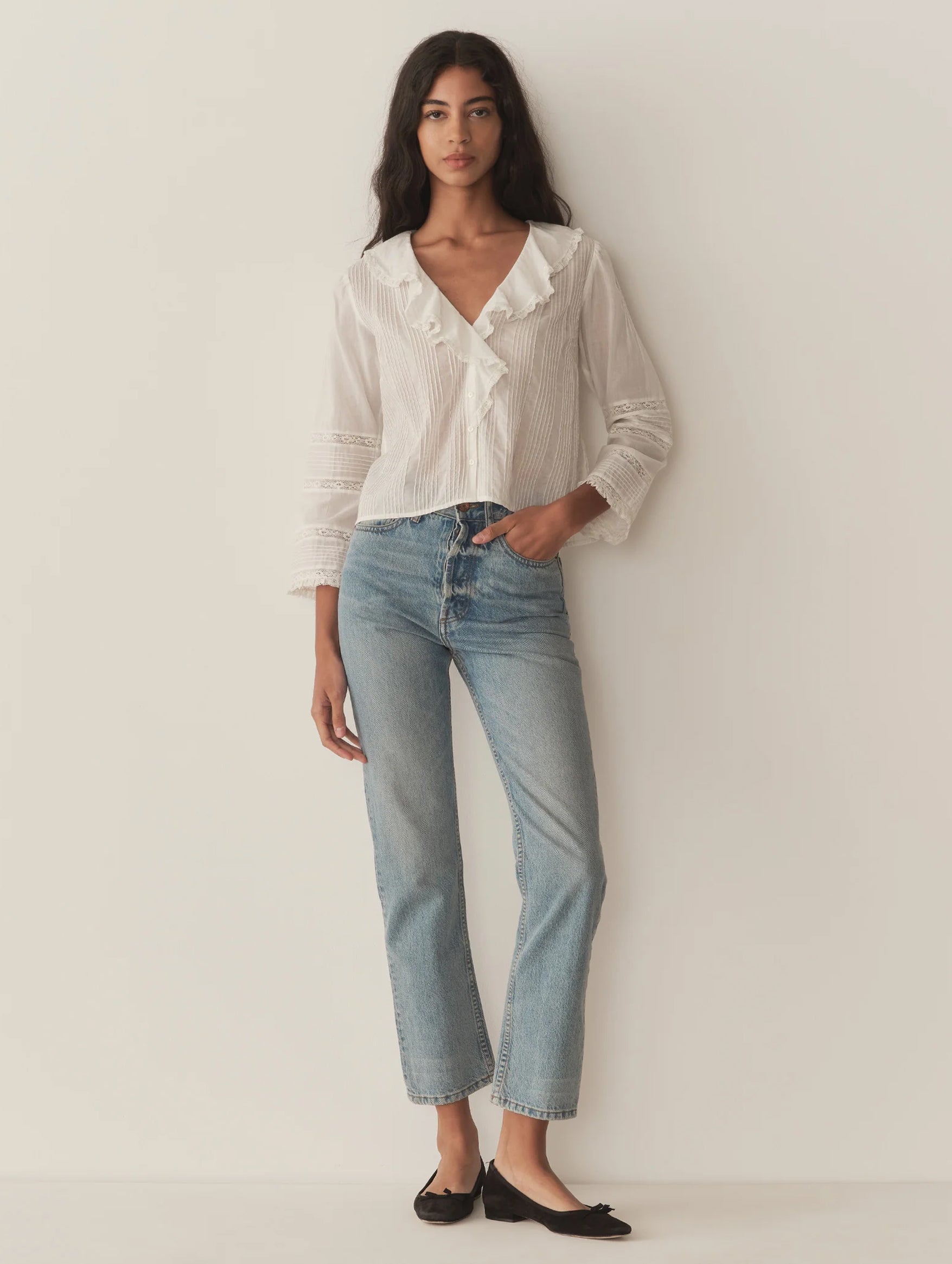 Huguette Top in Salt