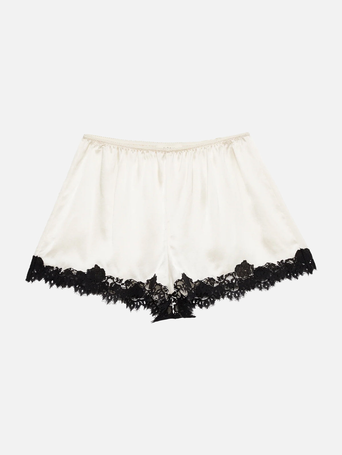 Iona Silk Short Short in Sea Salt Et Noir