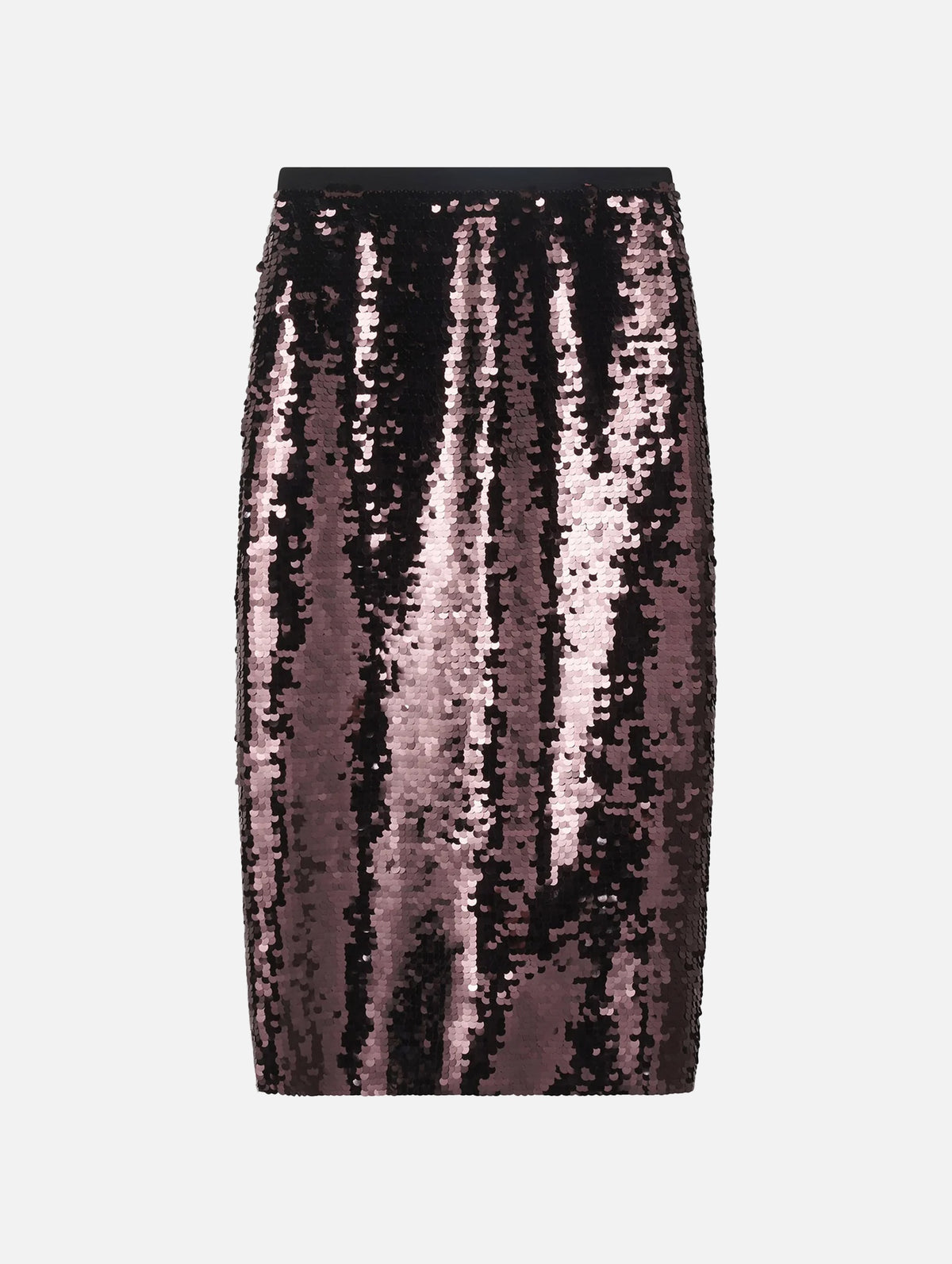 Kali Sequin Midi Skirt in Merlot