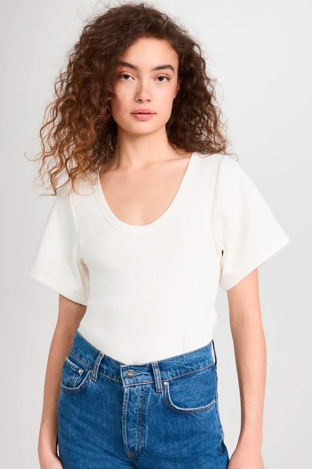 Lunai Tee in Soft White