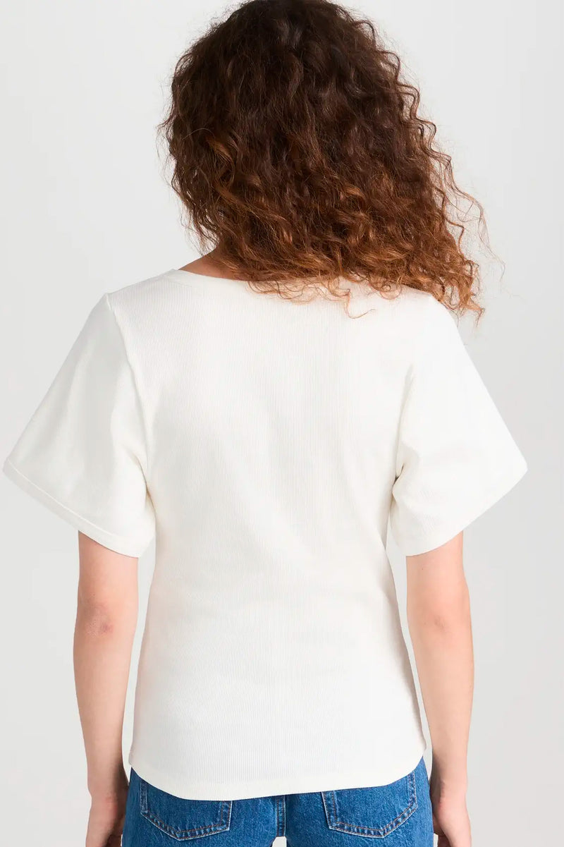 Lunai Tee in Soft White