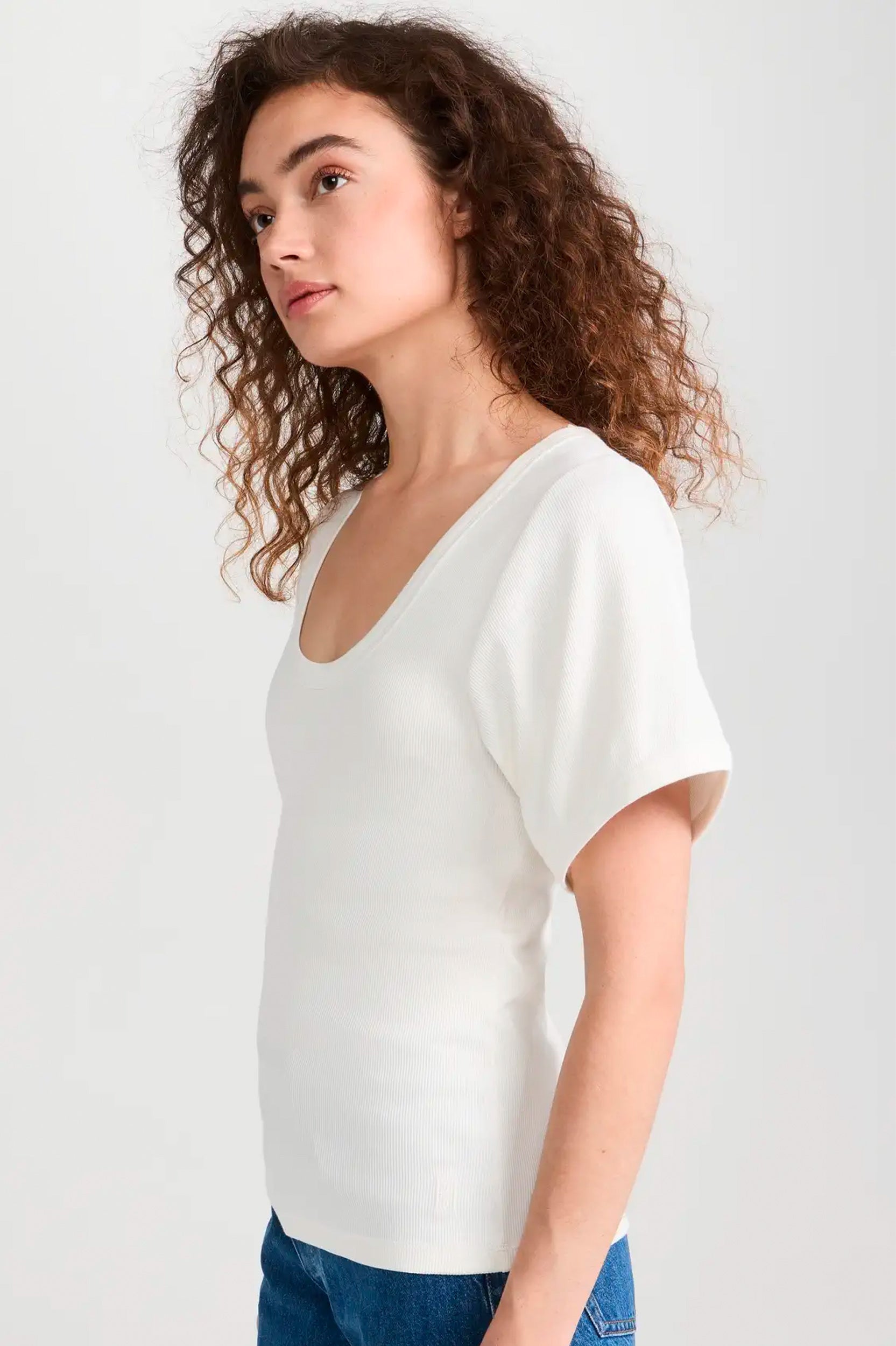 Lunai Tee in Soft White