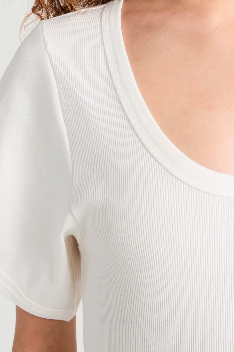 Lunai Tee in Soft White