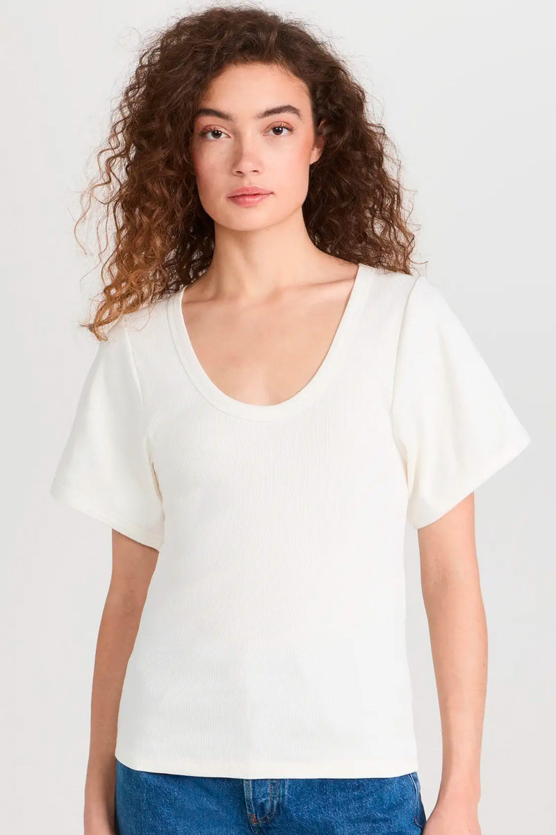 Lunai Tee in Soft White