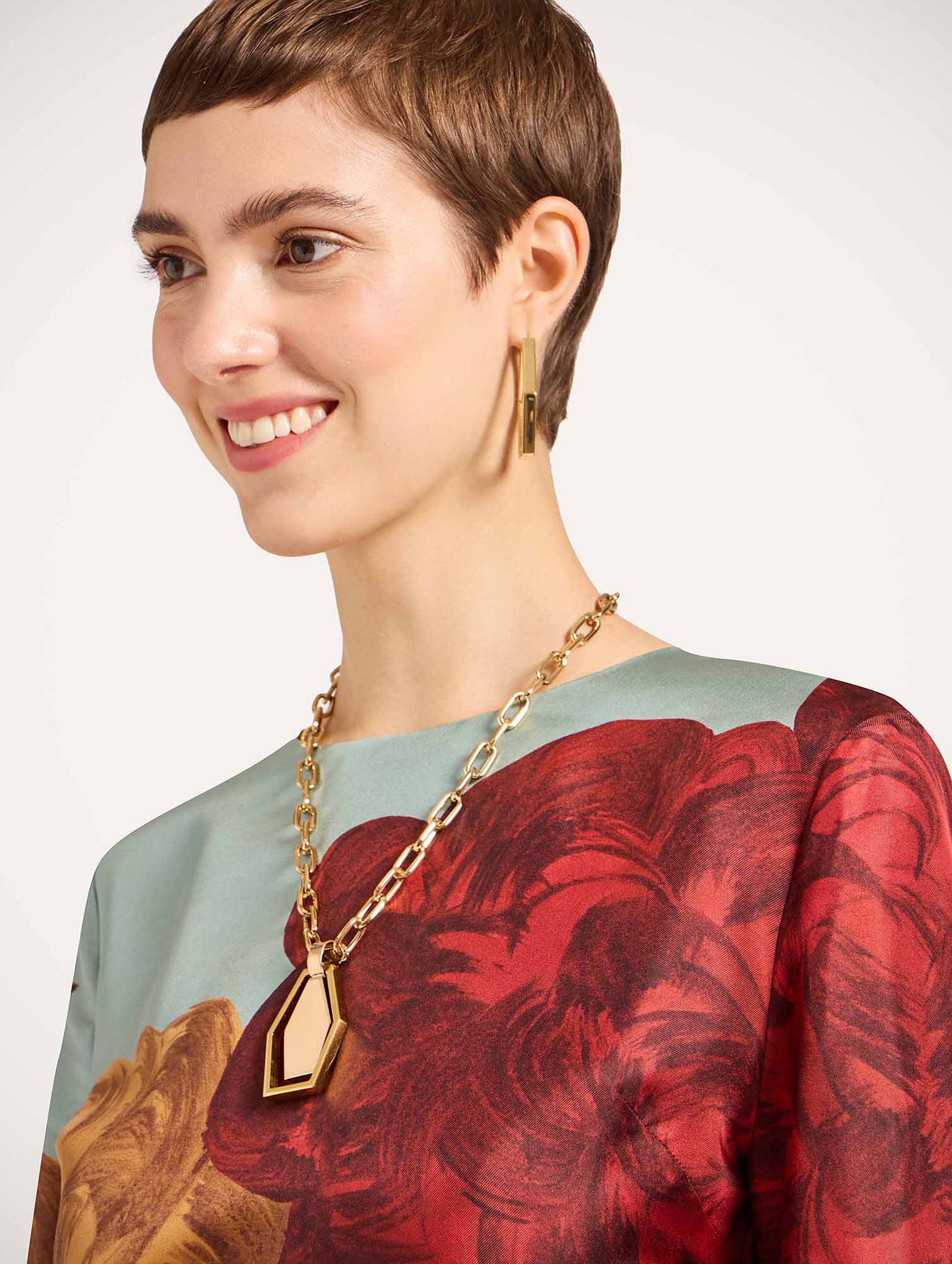 Mini Supremes Swing Dress in Peony Placée