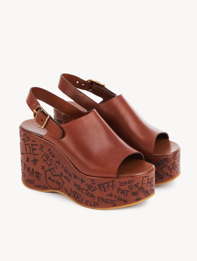 Maxime Sandals in Ginger Brown