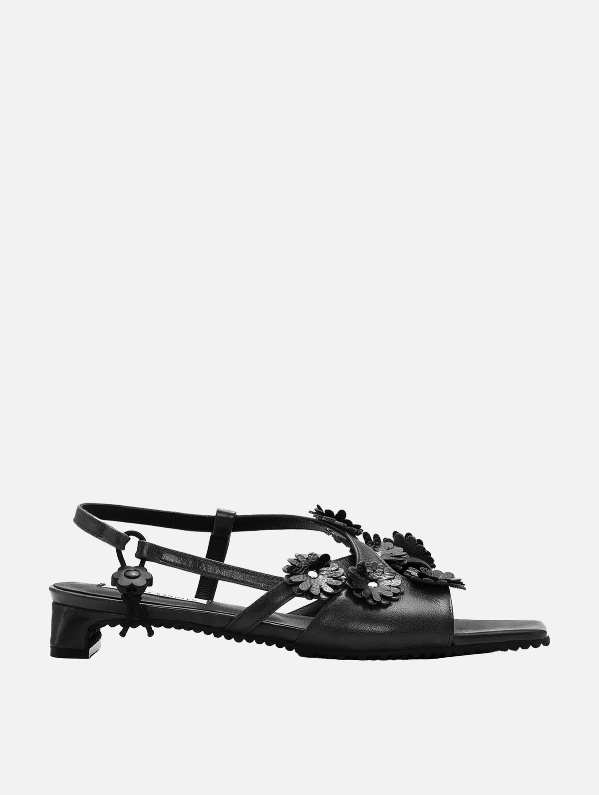 Cbarna Sandals in Black Leather