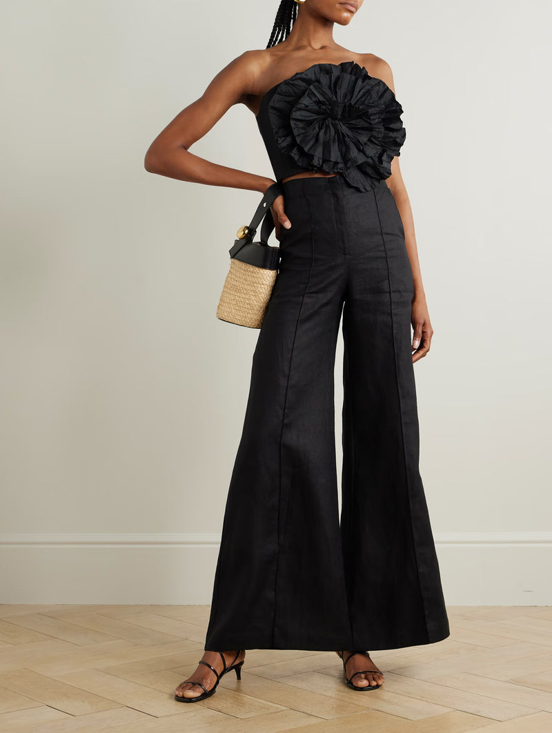 No Me Olvides Top in Black