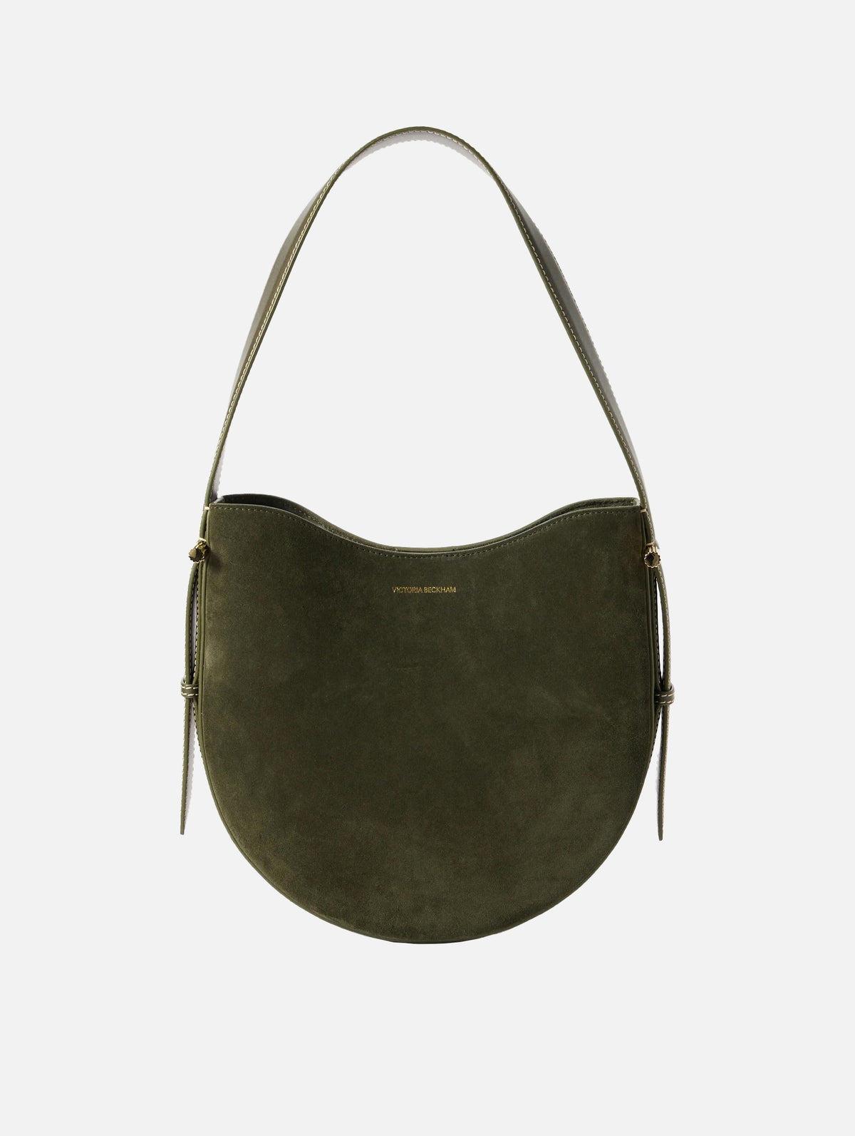 The Medium Suede Dia Bag in Dark Olive