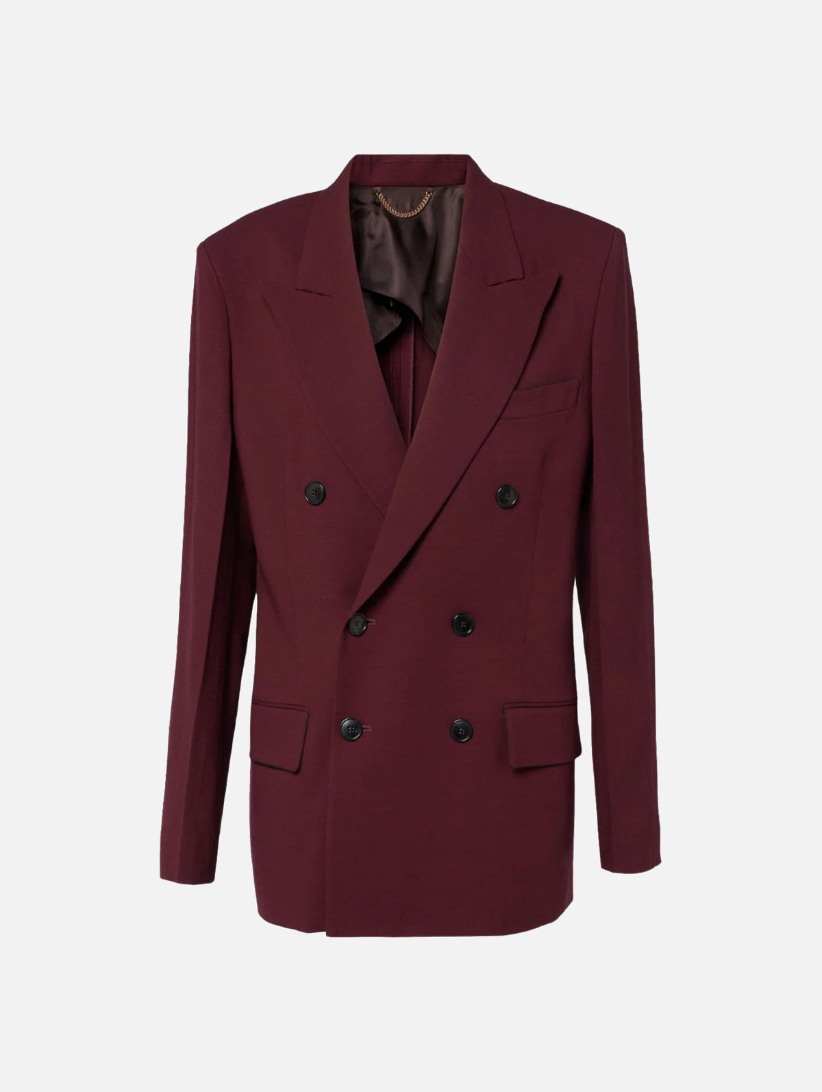 Oversized Mens Jacket in Port