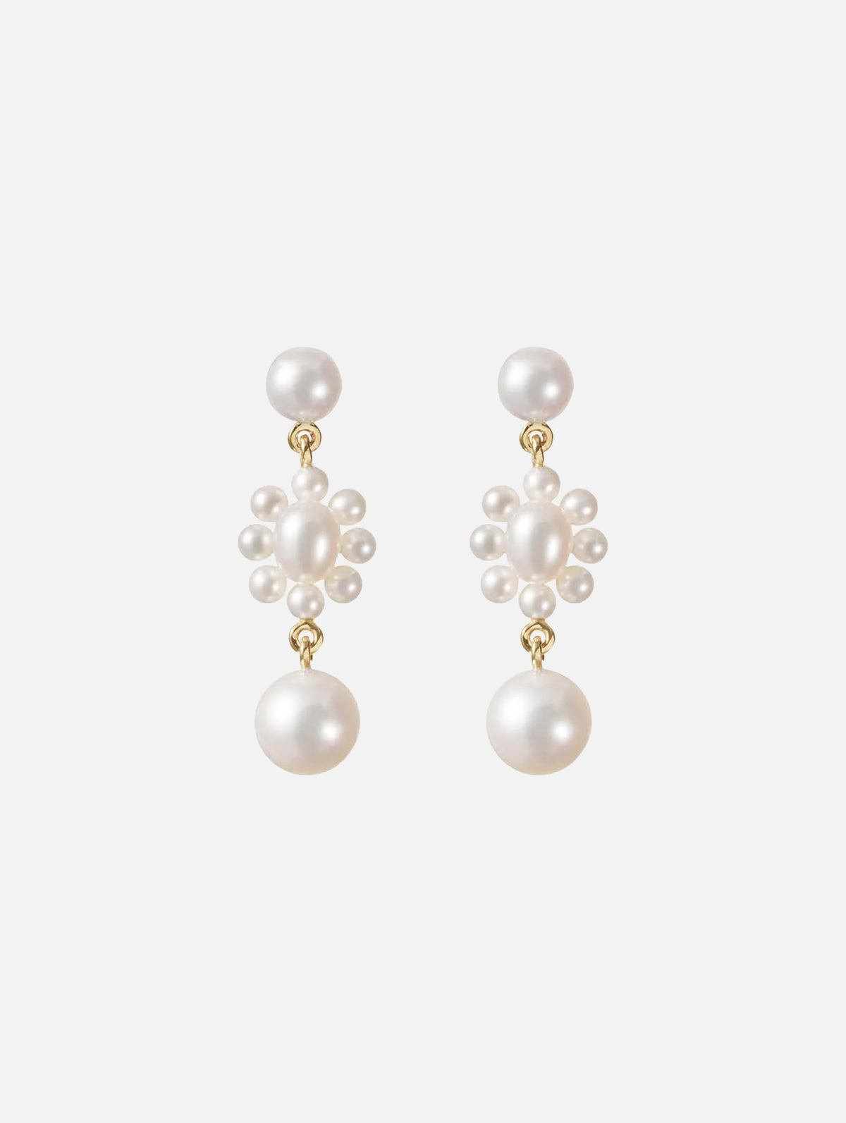 Petite Amis Marguerite Pearl Earrings