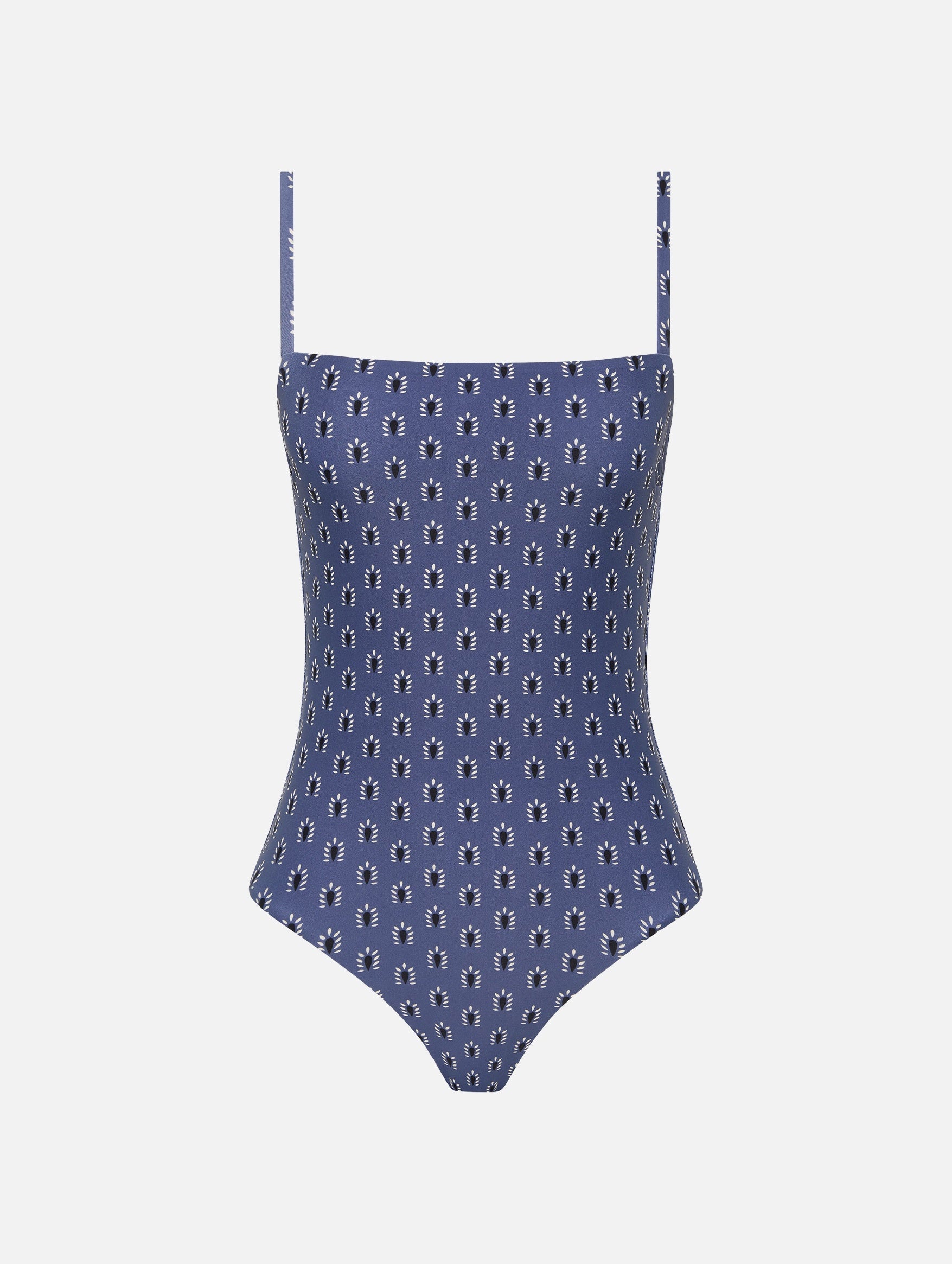 Petite Square Maillot in Cassis