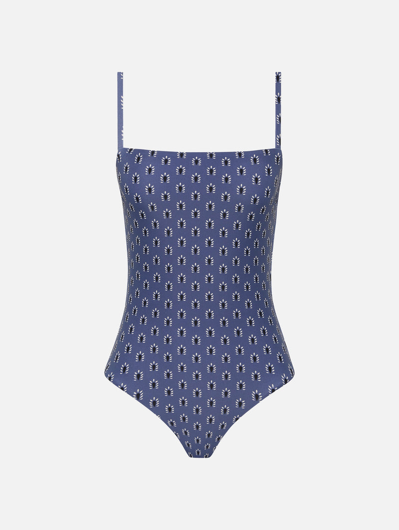 Petite Square Maillot in Cassis